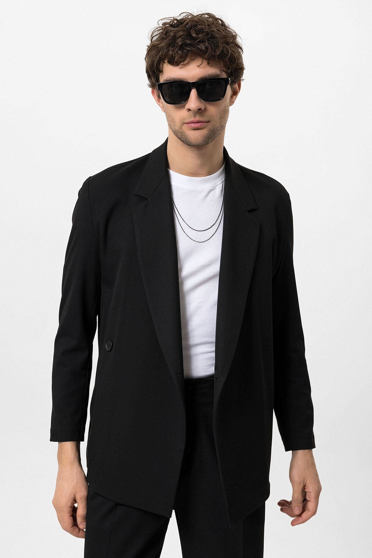 Antioch Double-Breasted Men's Blazer with Hidden Pockets