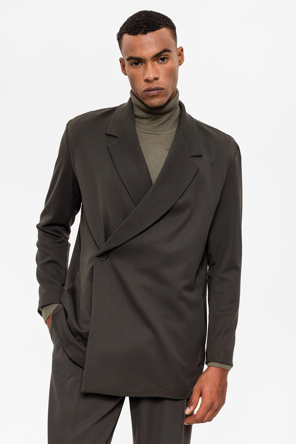 Antioch Double-Breasted Men's Blazer with Hidden Pockets