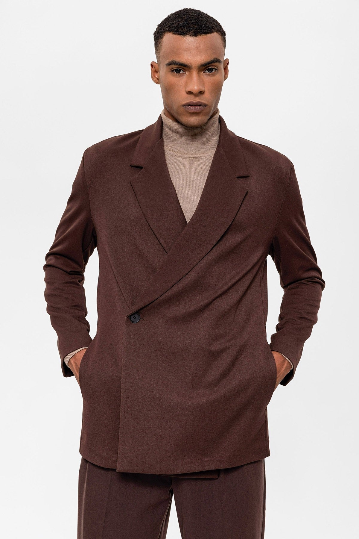 Antioch Double-Breasted Men's Blazer with Hidden Pockets