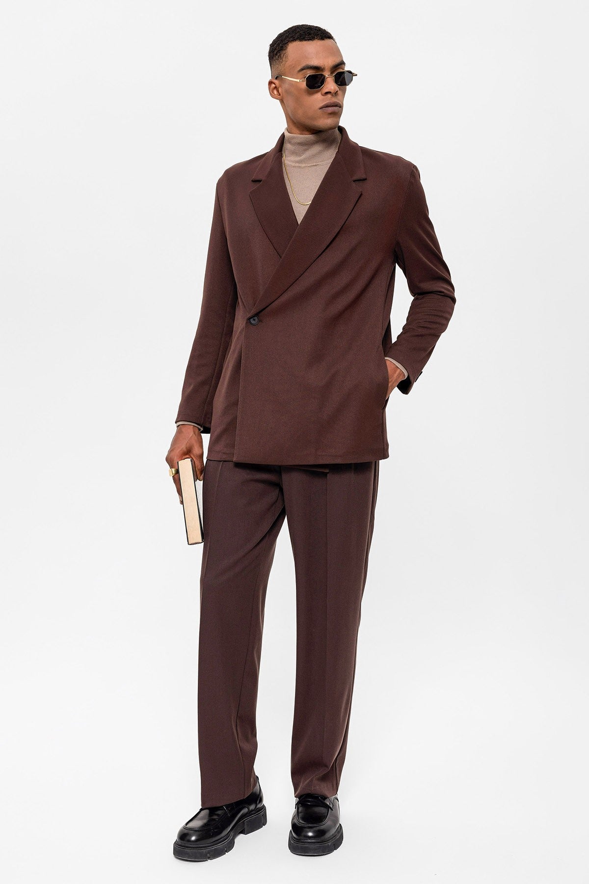 Antioch Double-Breasted Men's Blazer with Hidden Pockets