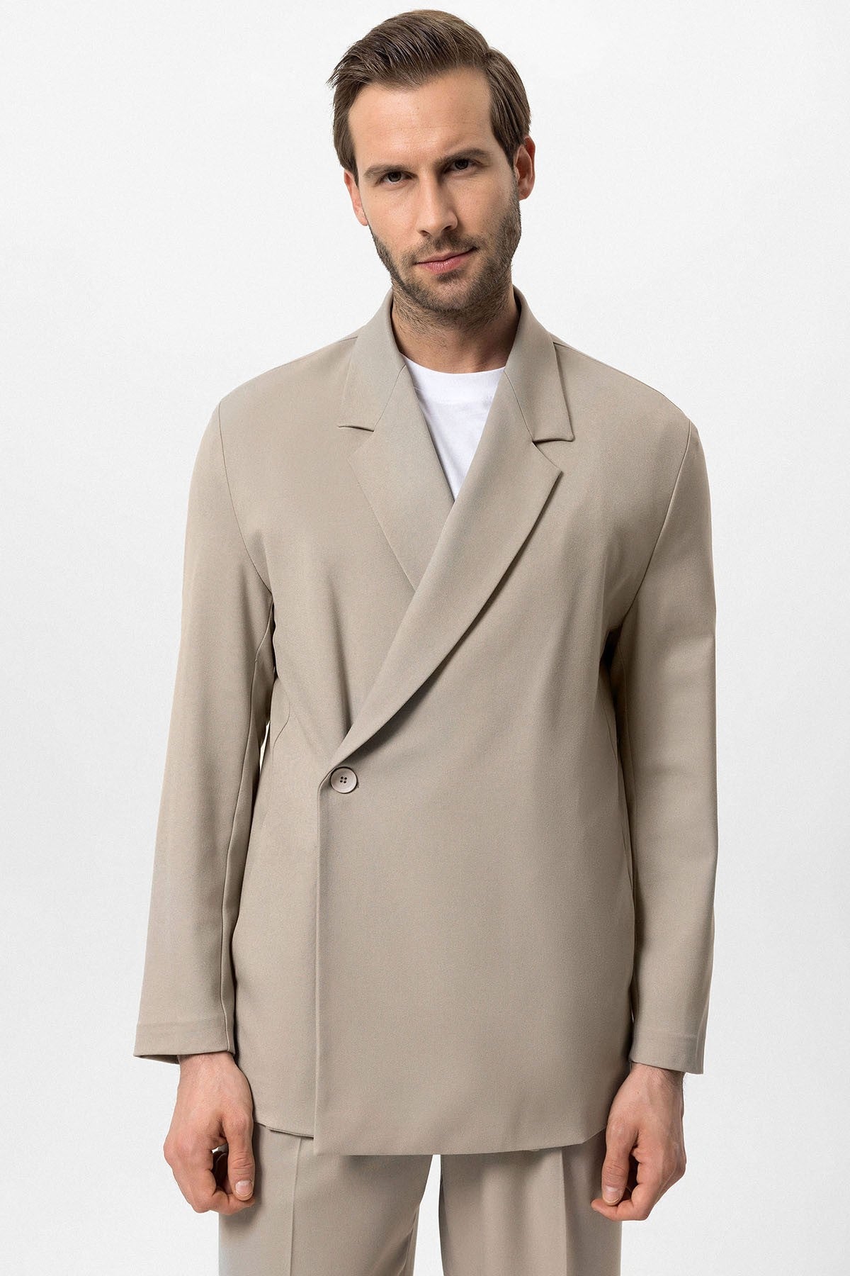 Antioch Double-Breasted Men's Blazer with Hidden Pockets