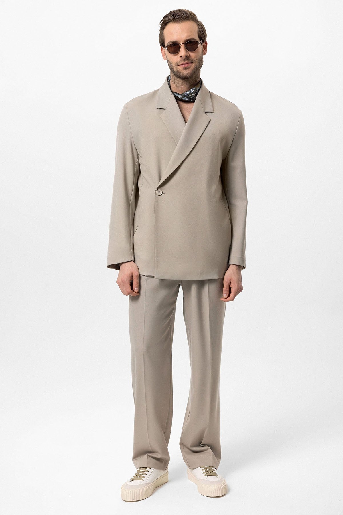 Antioch Double-Breasted Men's Blazer with Hidden Pockets