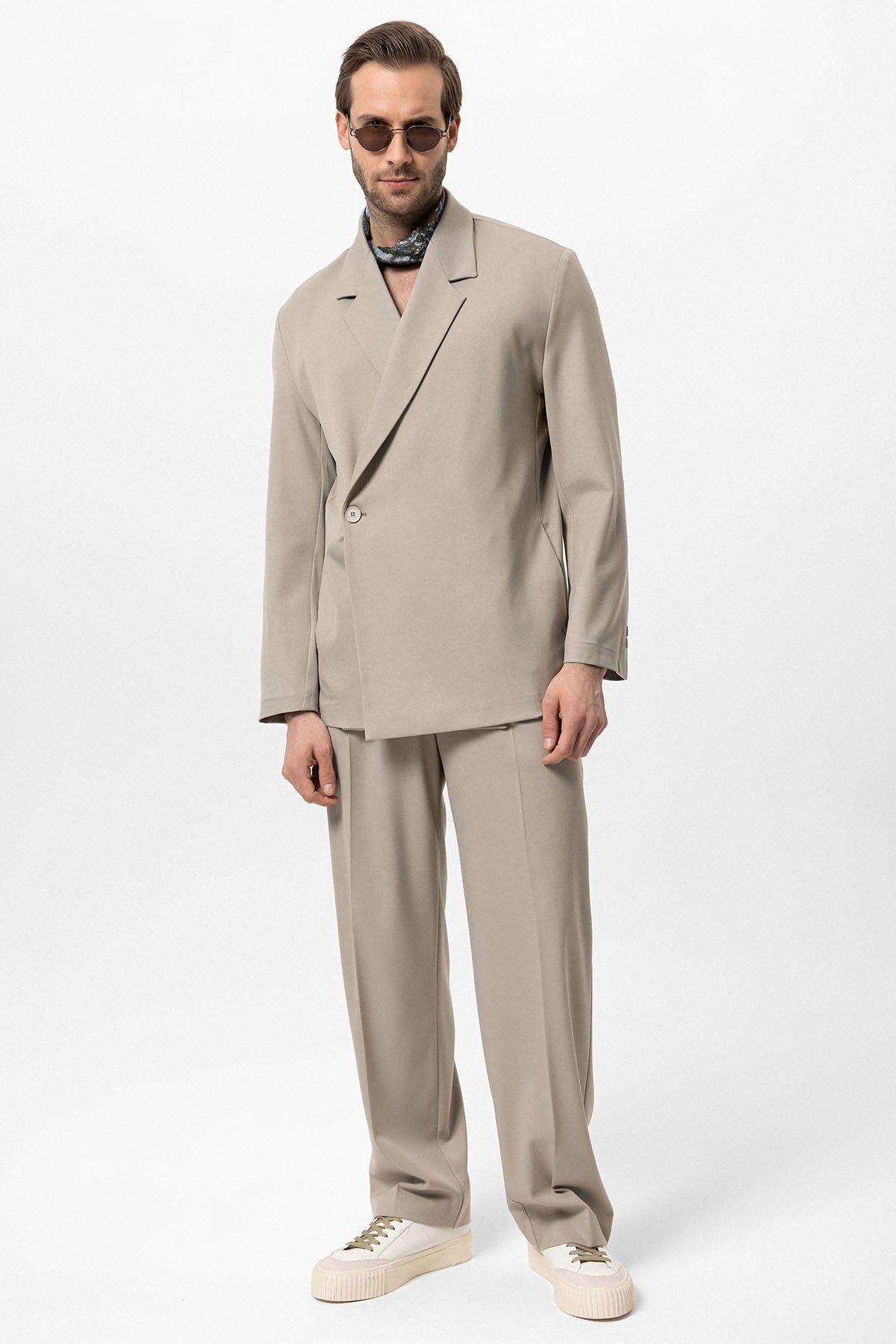 Antioch Double-Breasted Men's Blazer with Hidden Pockets