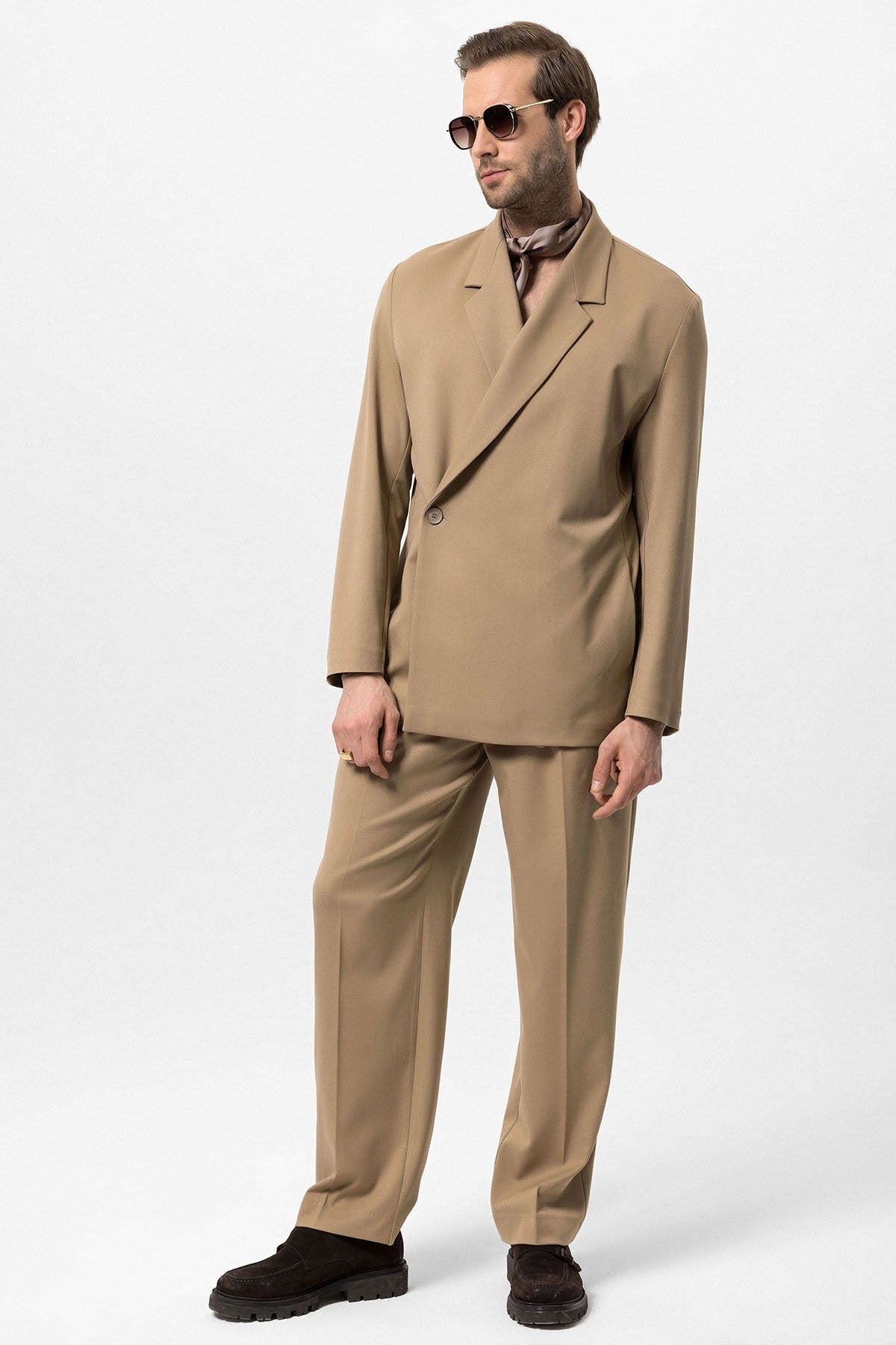 Antioch Double-Breasted Men's Blazer with Hidden Pockets
