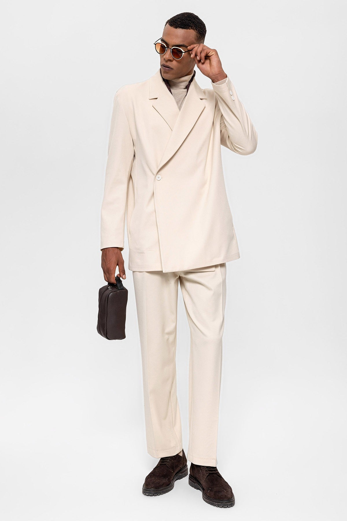 Antioch Double-Breasted Men's Blazer with Hidden Pockets