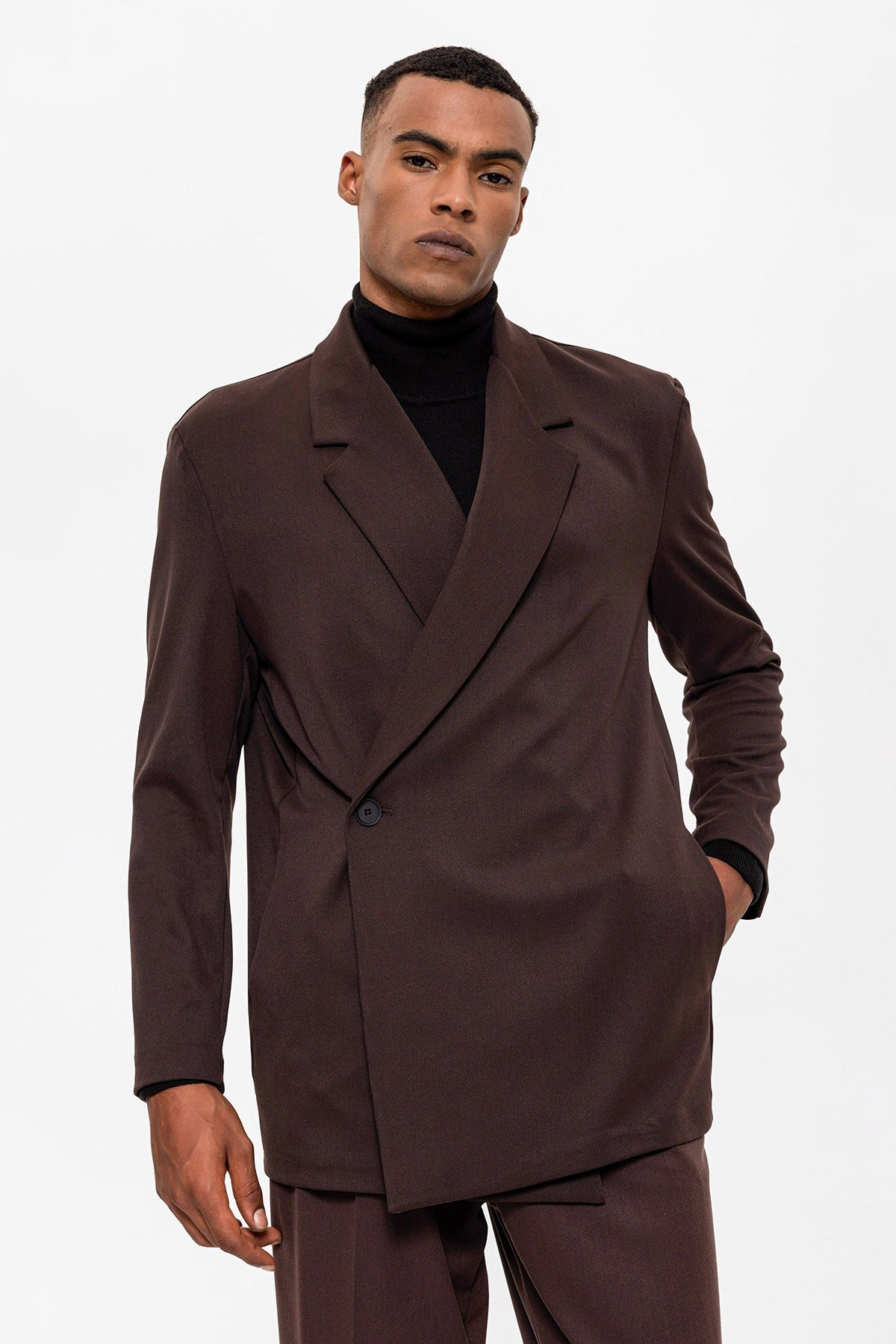 Antioch Double-Breasted Men's Blazer with Hidden Pockets