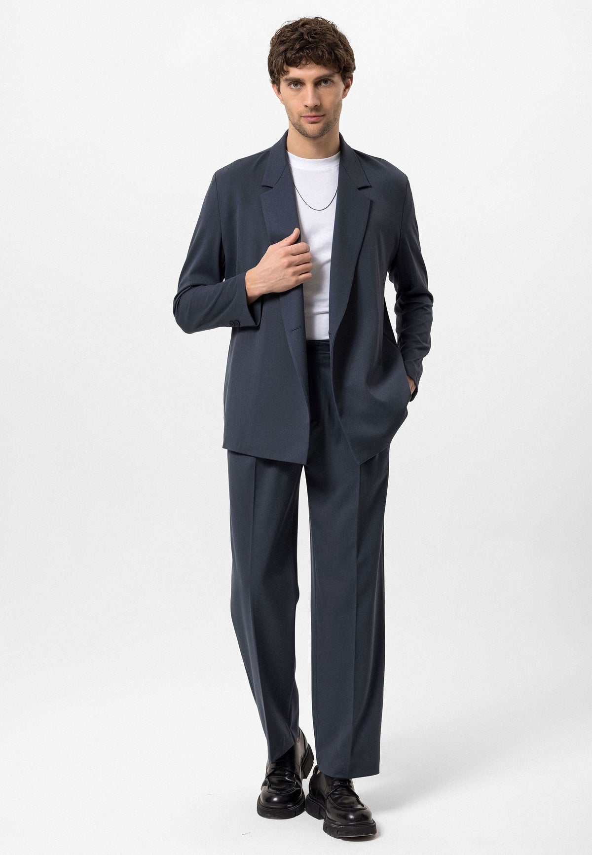 Antioch Double-Breasted Men's Blazer with Hidden Pockets