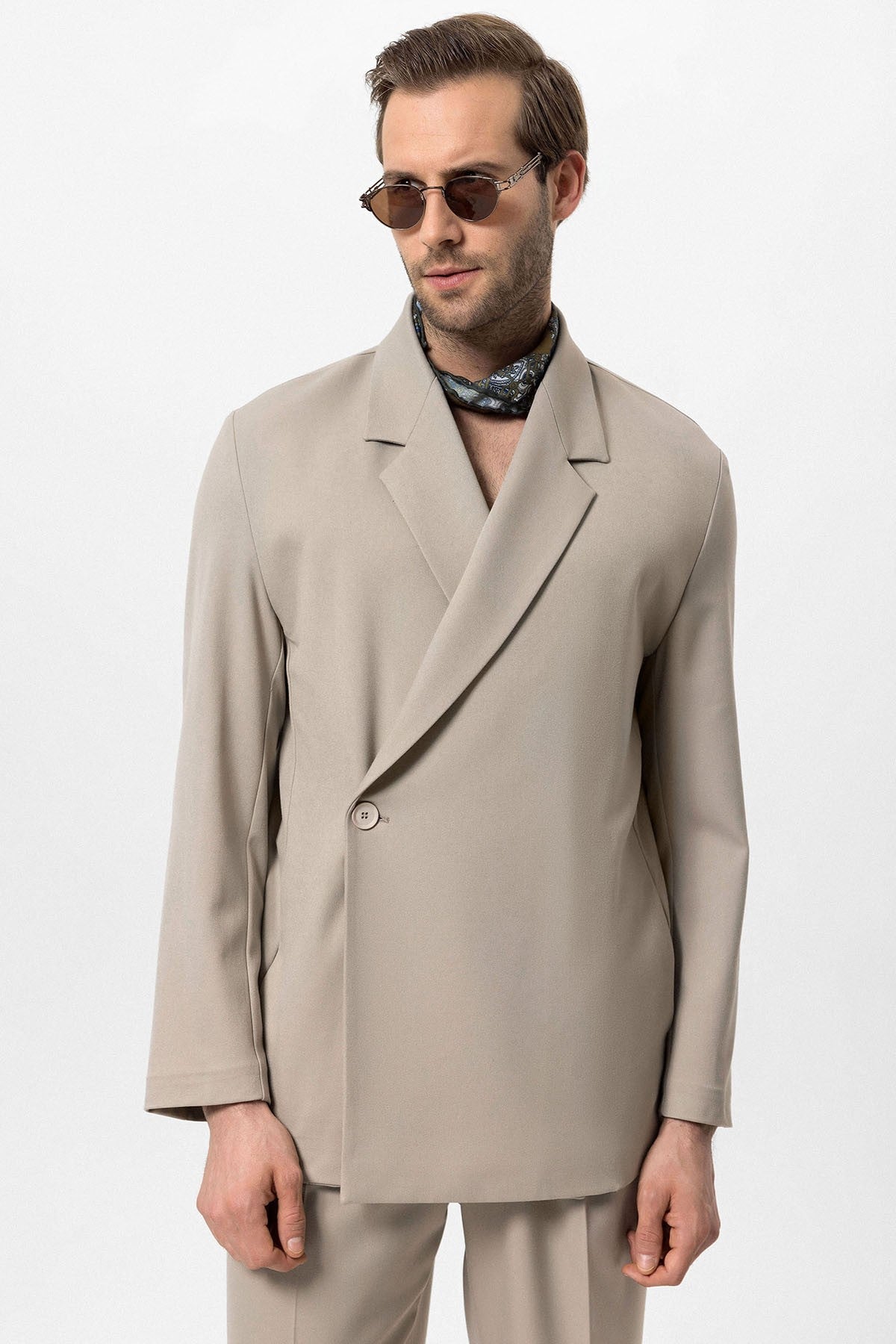 Antioch Double-Breasted Men's Blazer with Hidden Pockets