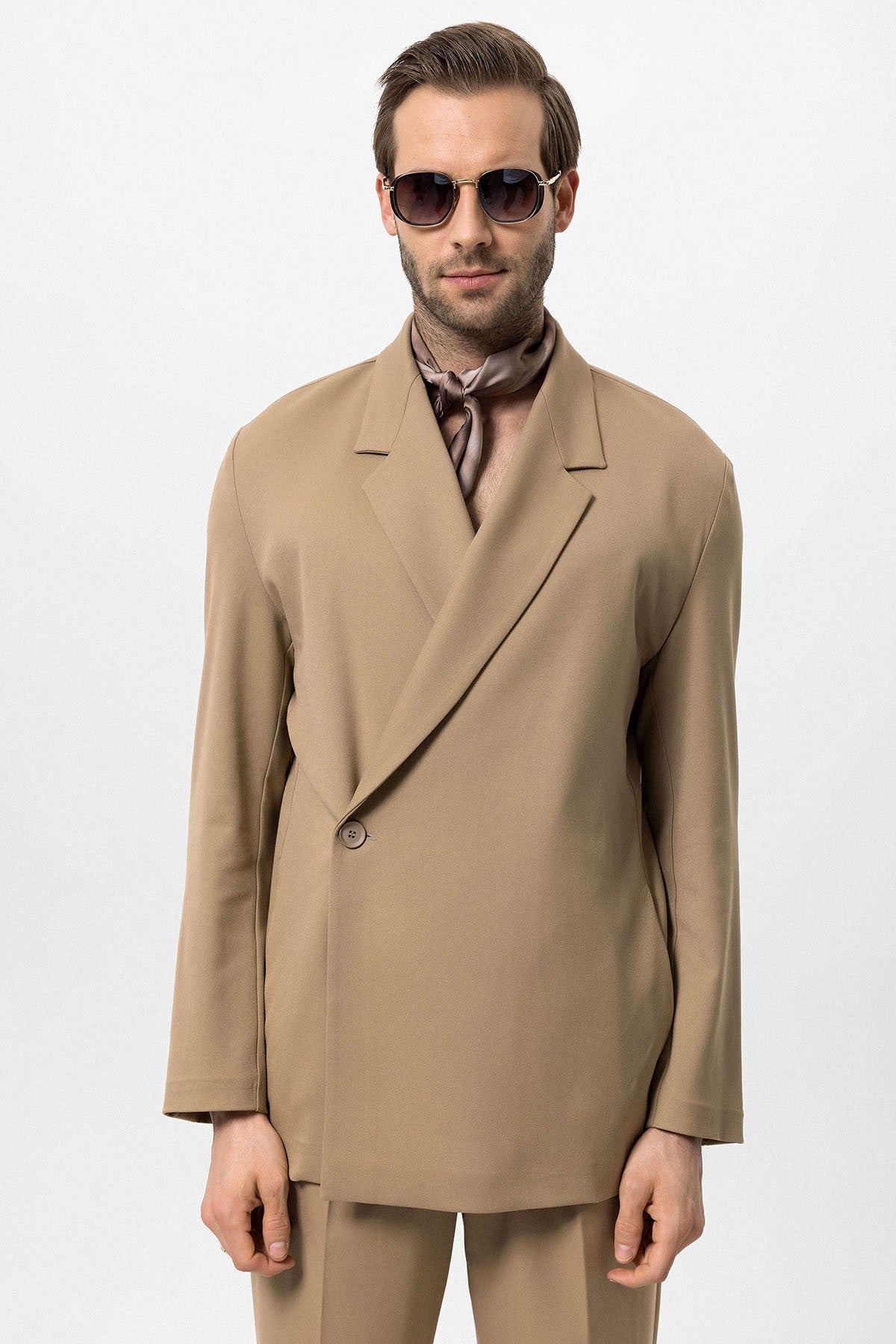 Antioch Double-Breasted Men's Blazer with Hidden Pockets