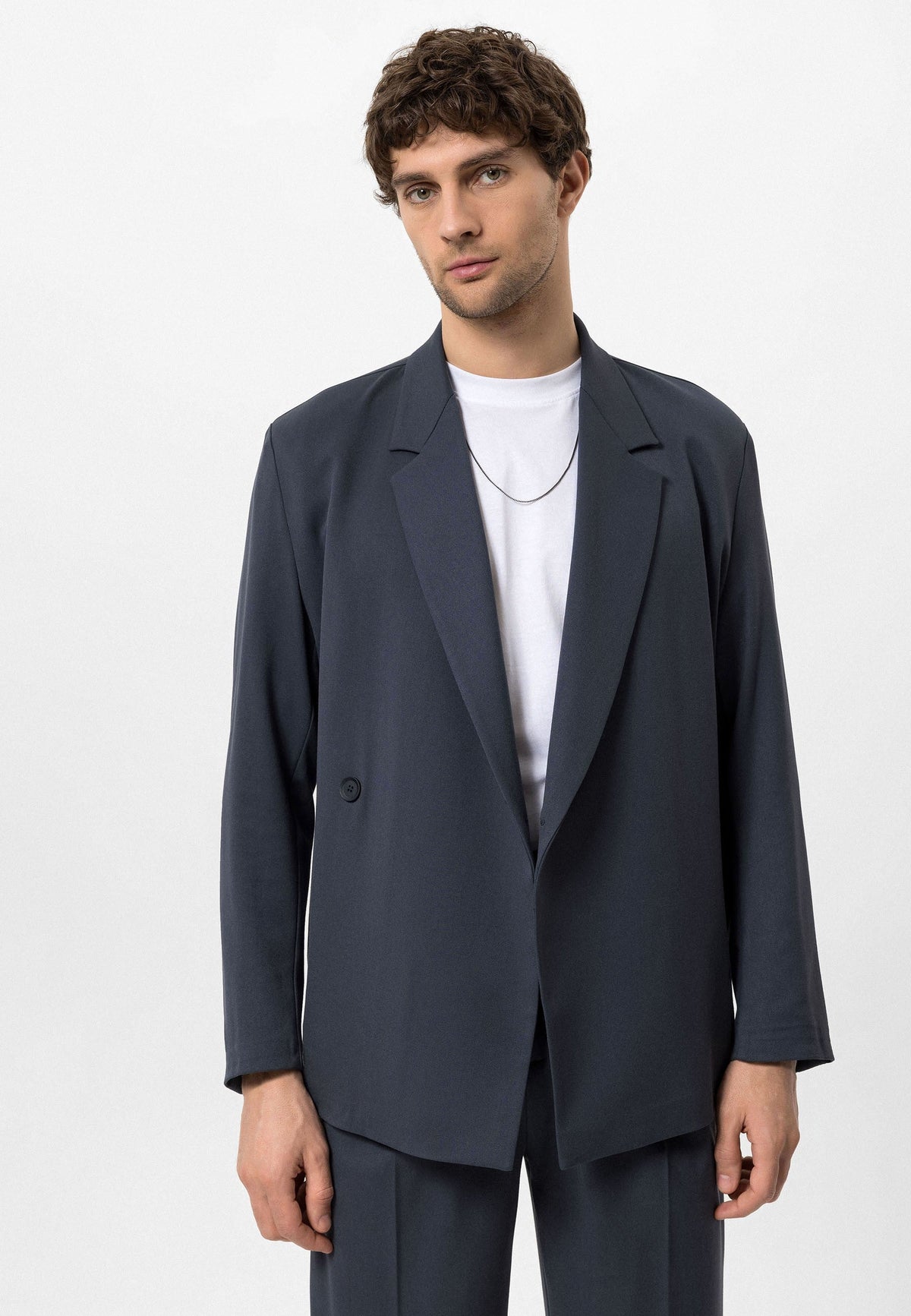 Antioch Double-Breasted Men's Blazer with Hidden Pockets