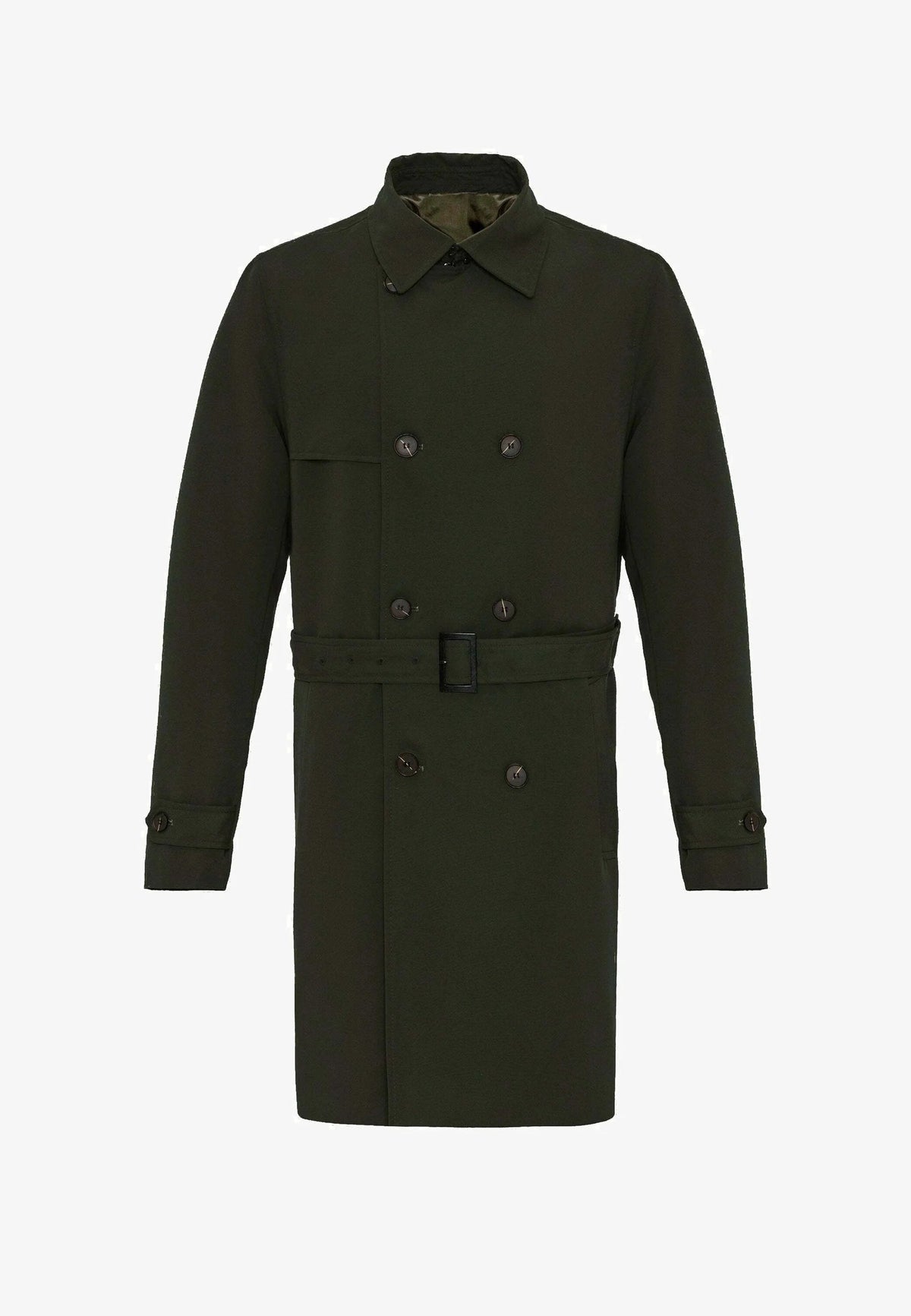 Antioch Belted Double-Breasted Trench Coat