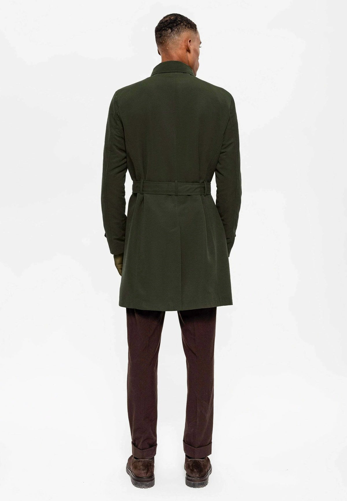 Antioch Belted Double-Breasted Trench Coat