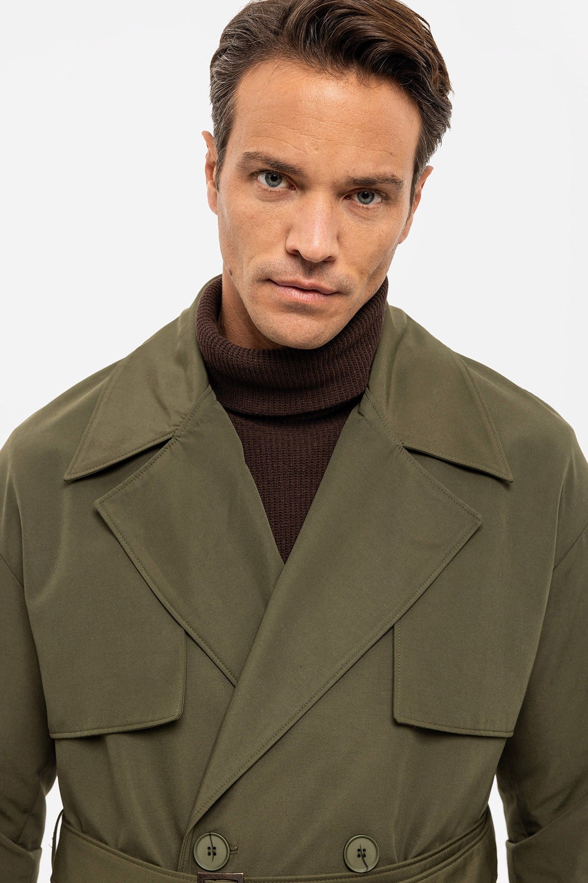 Antioch Cross-Over Belted Trench Coat