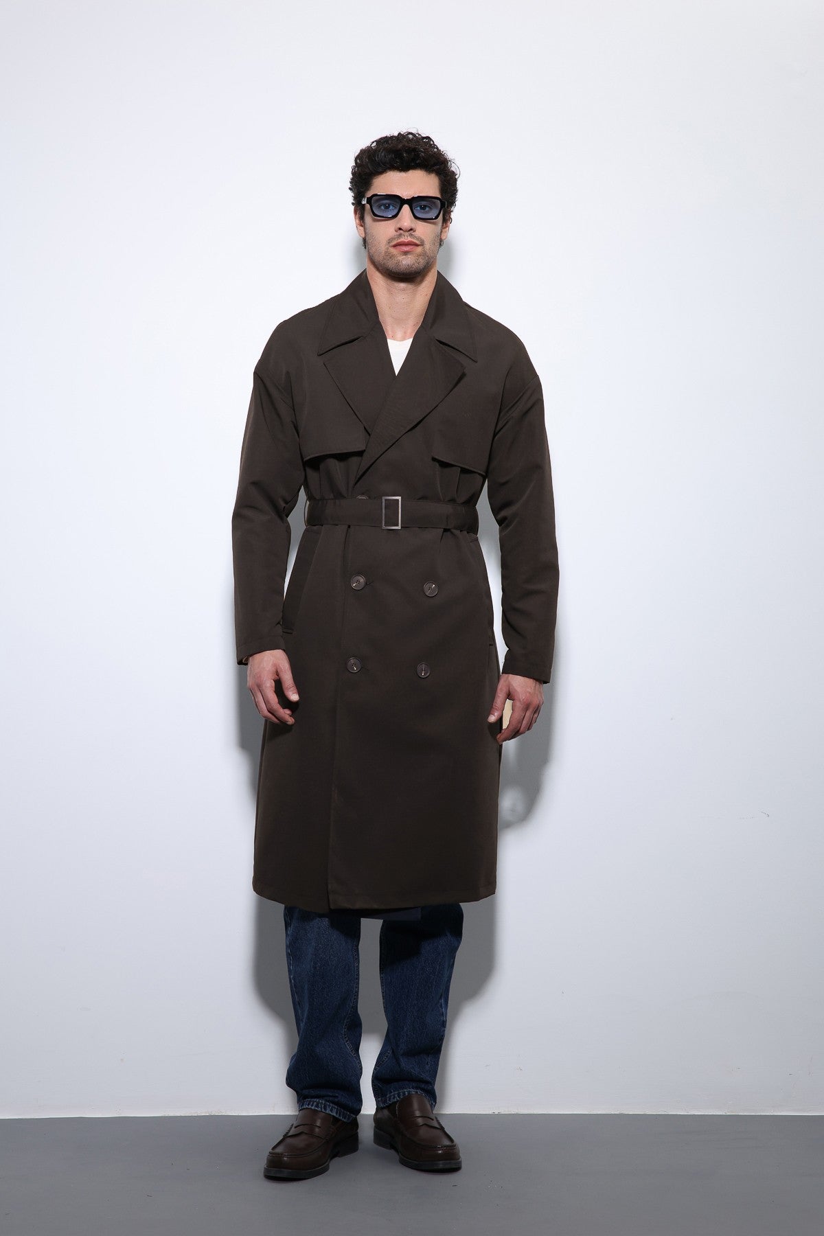 Antioch Cross-Over Belted Trench Coat