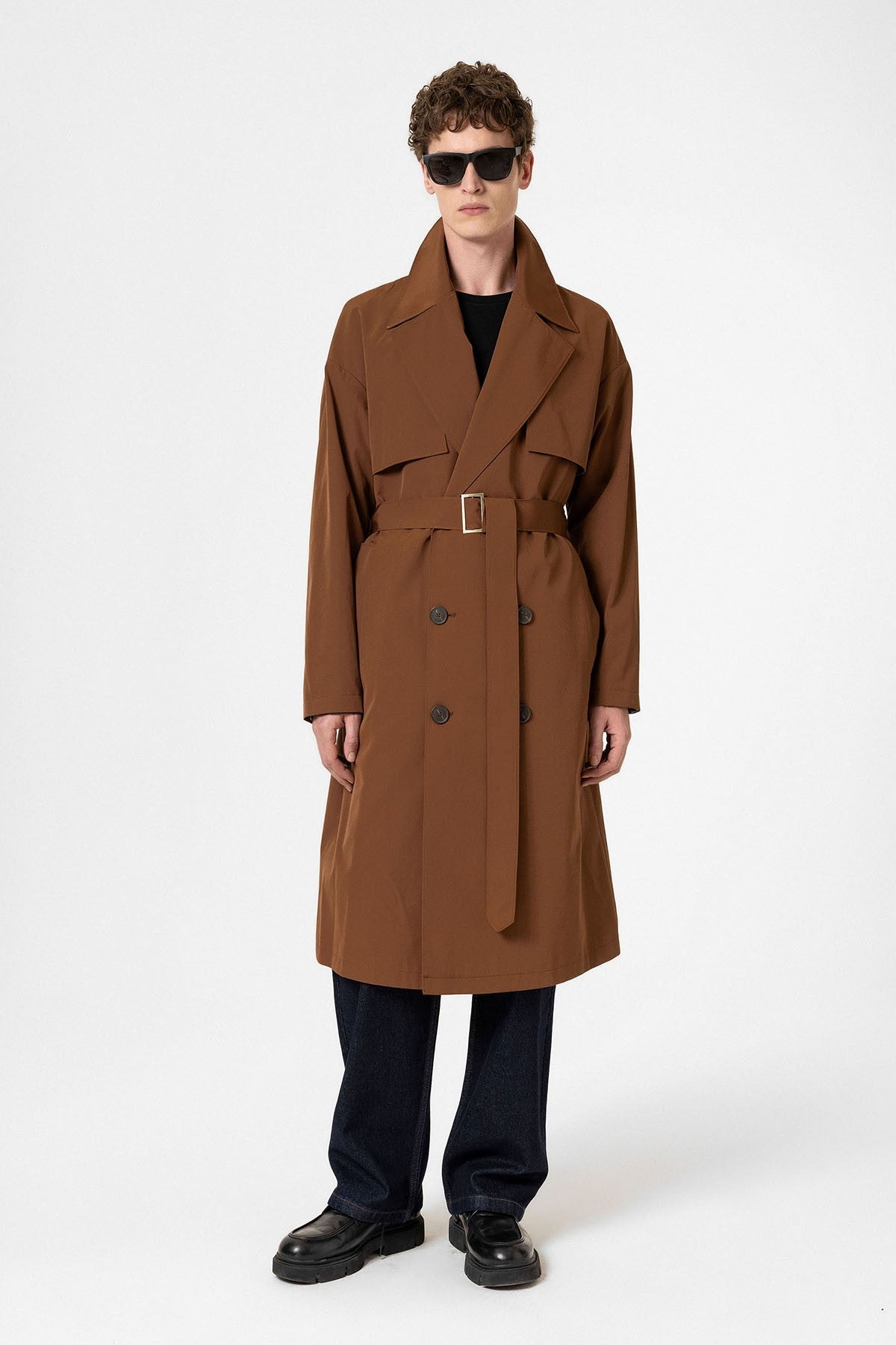 Antioch Cross-Over Belted Trench Coat