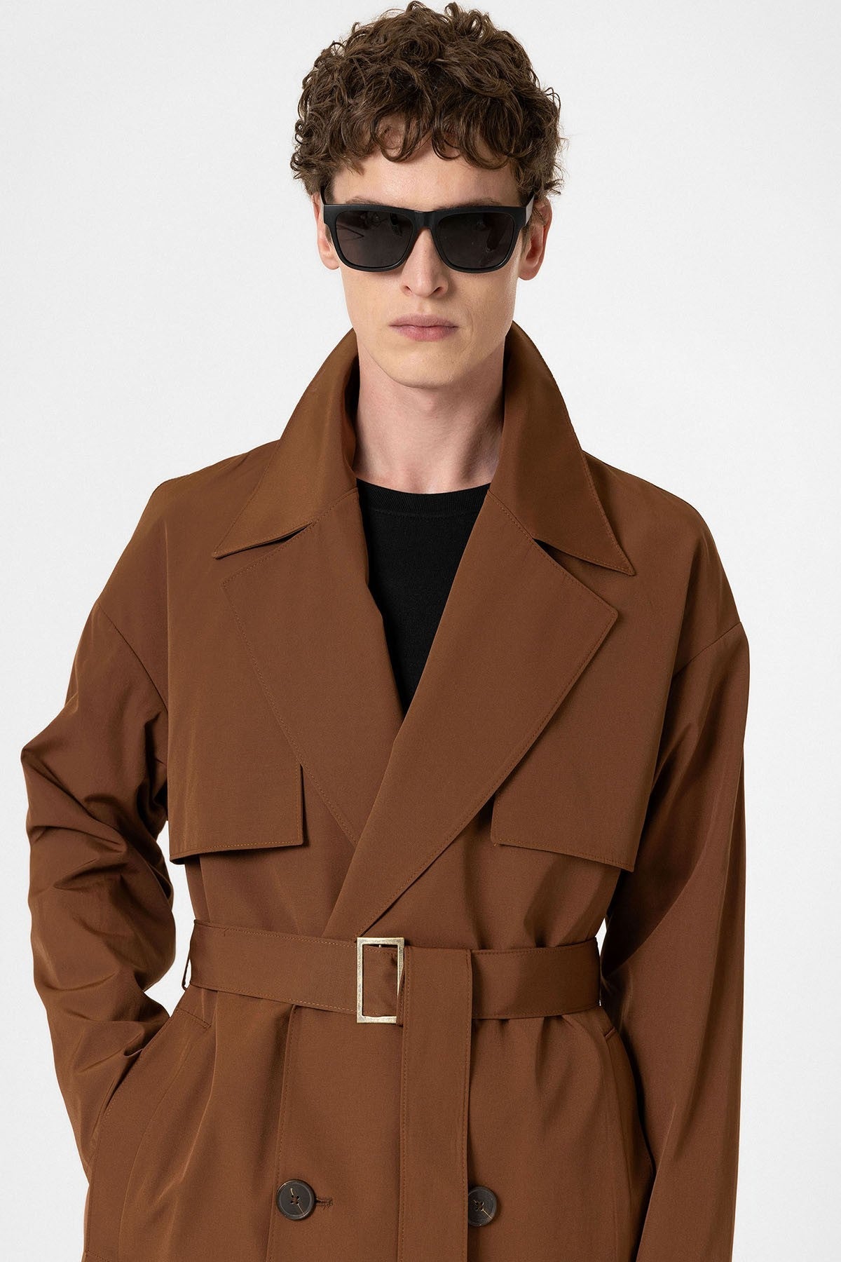 Antioch Cross-Over Belted Trench Coat