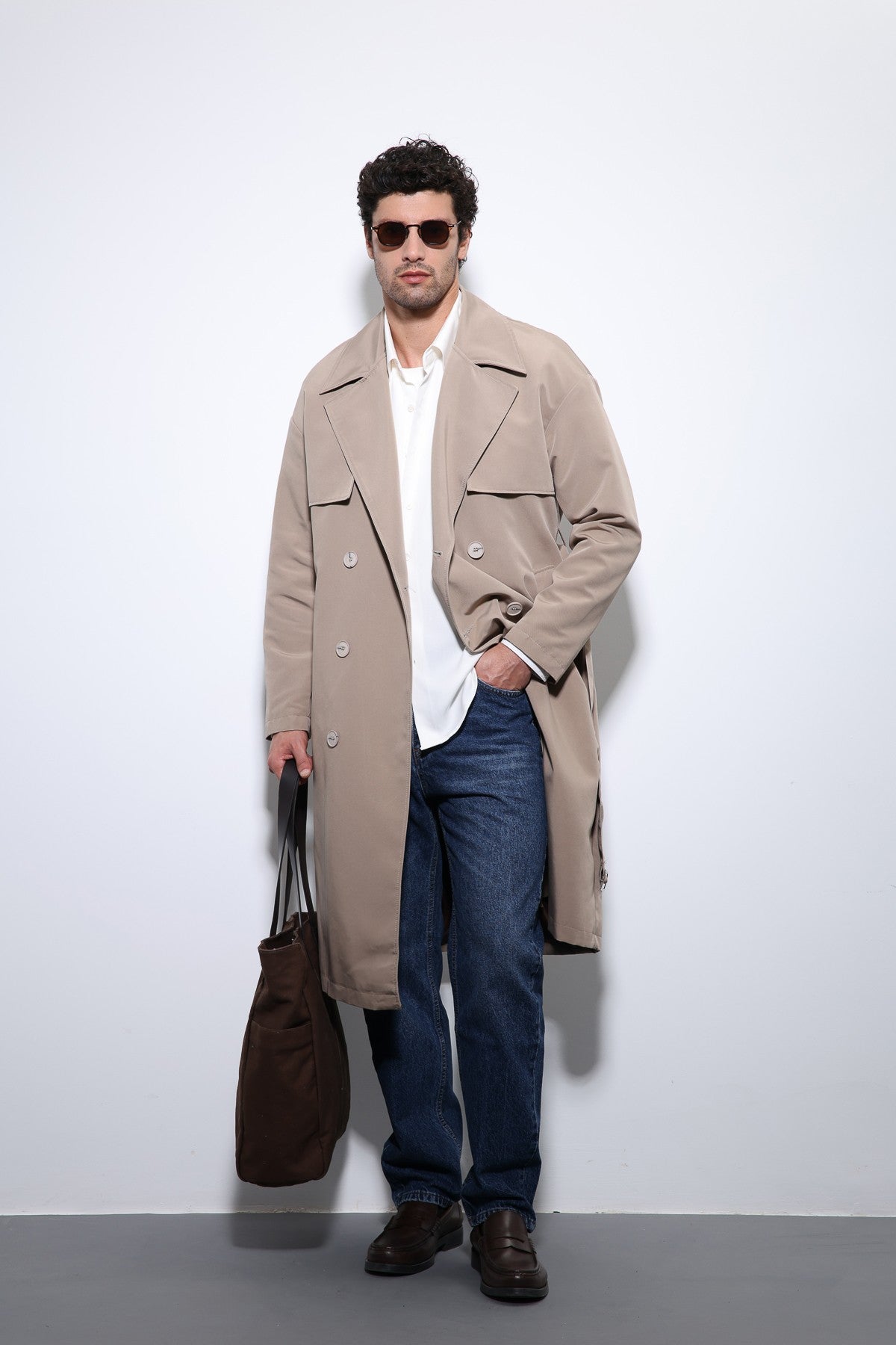 Antioch Cross-Over Belted Trench Coat