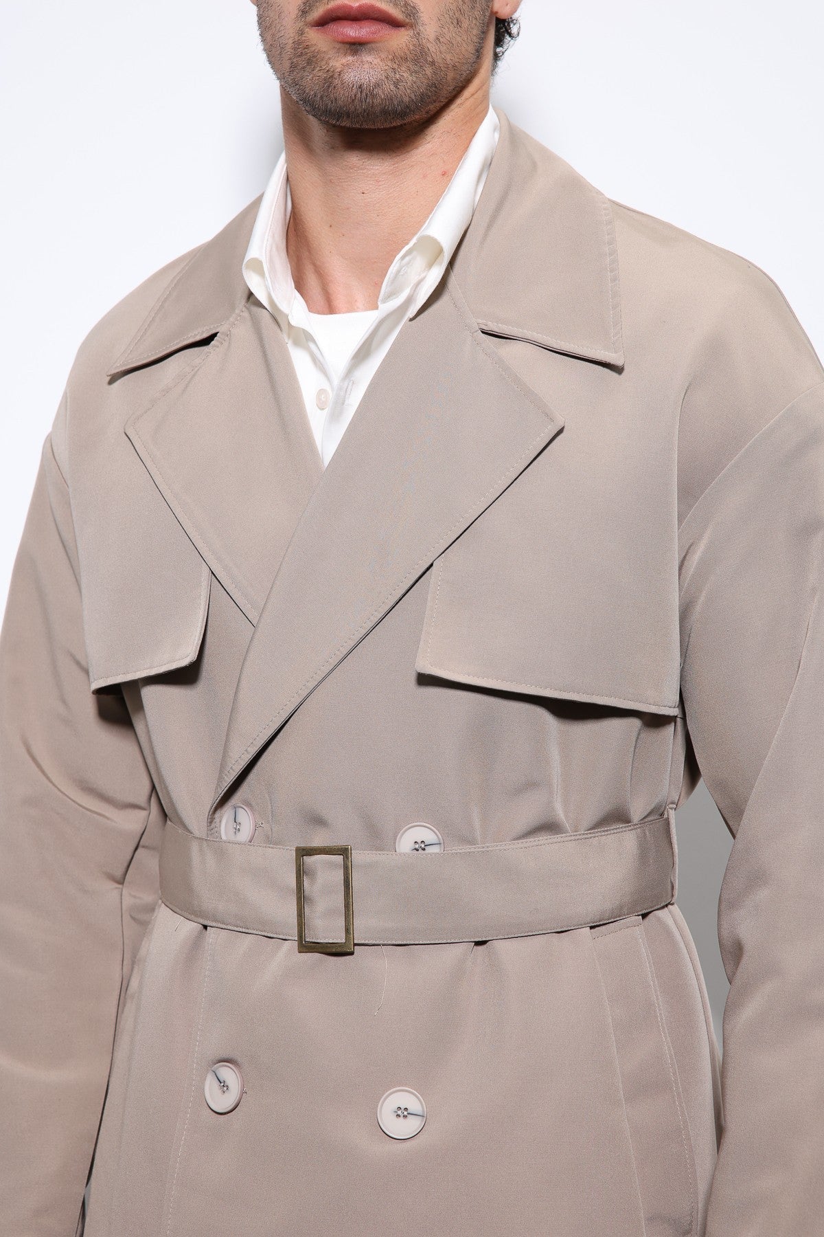 Antioch Cross-Over Belted Trench Coat