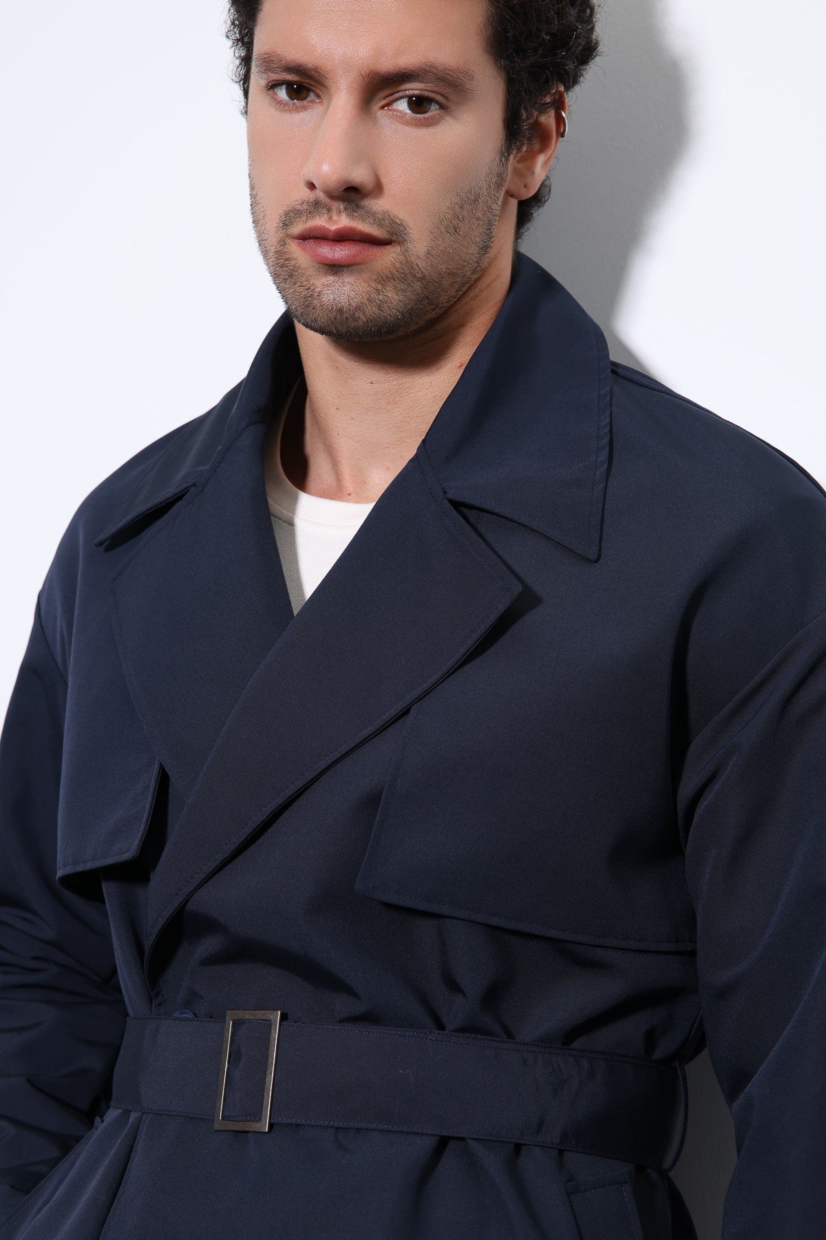 Antioch Cross-Over Belted Trench Coat