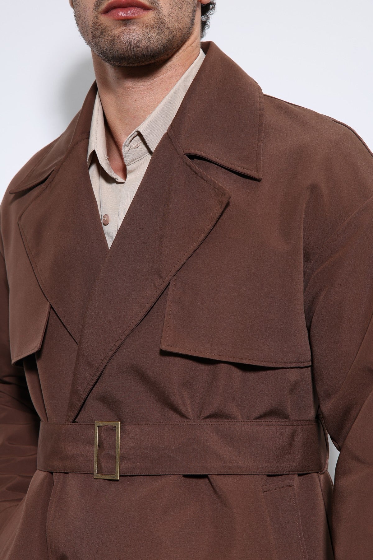 Antioch Cross-Over Belted Trench Coat