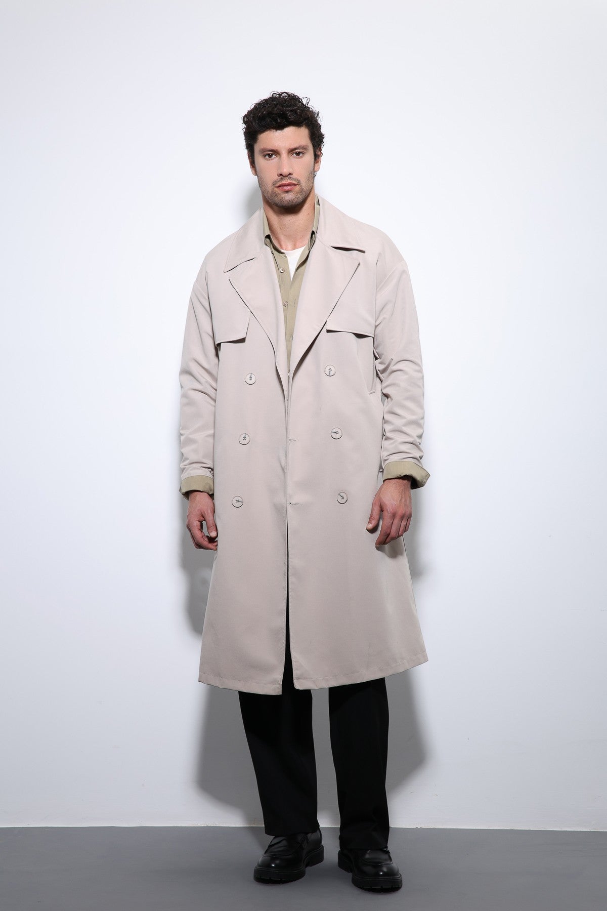 Antioch Cross-Over Belted Trench Coat