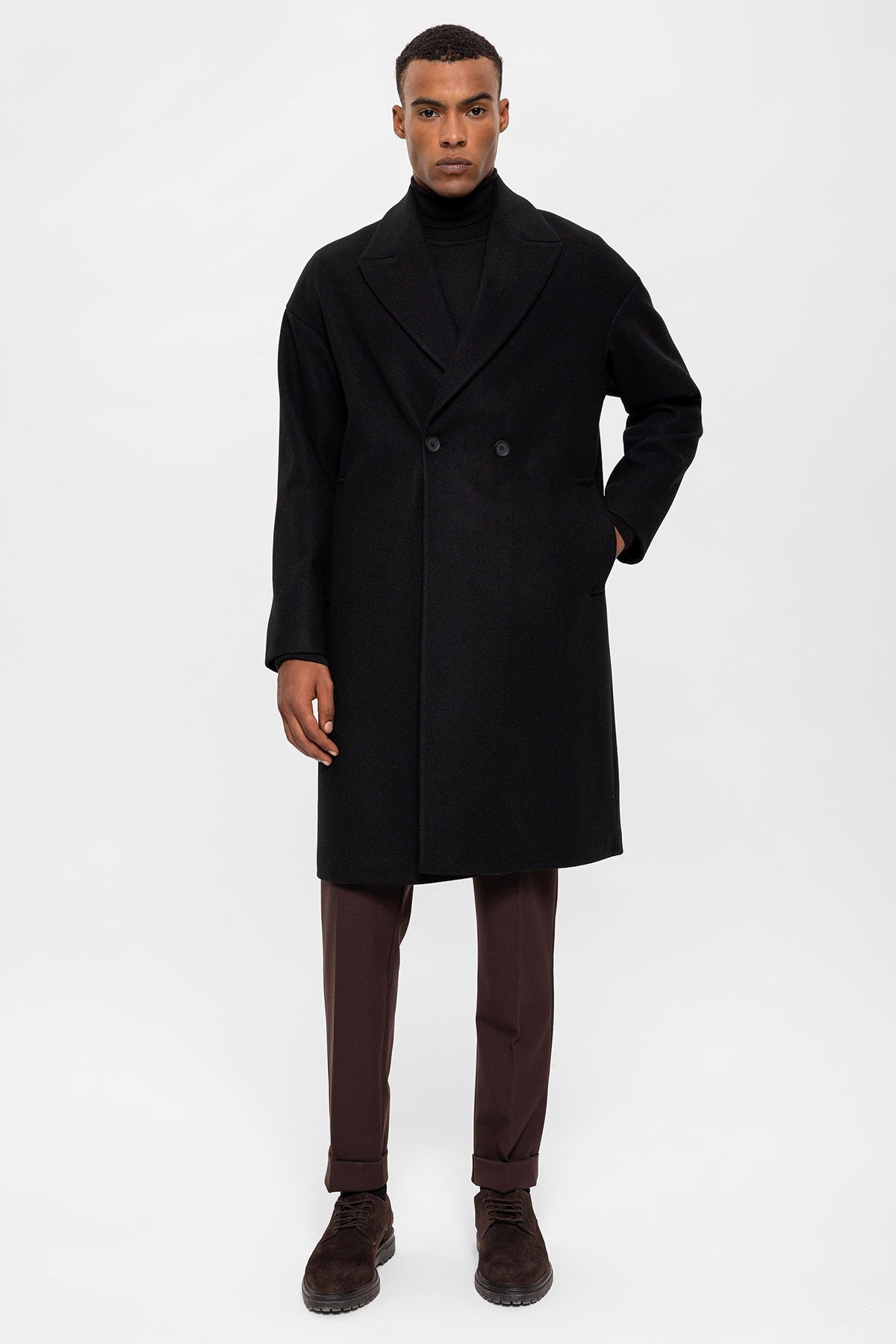 Antioch Oversized Double-Breasted Men's Coat