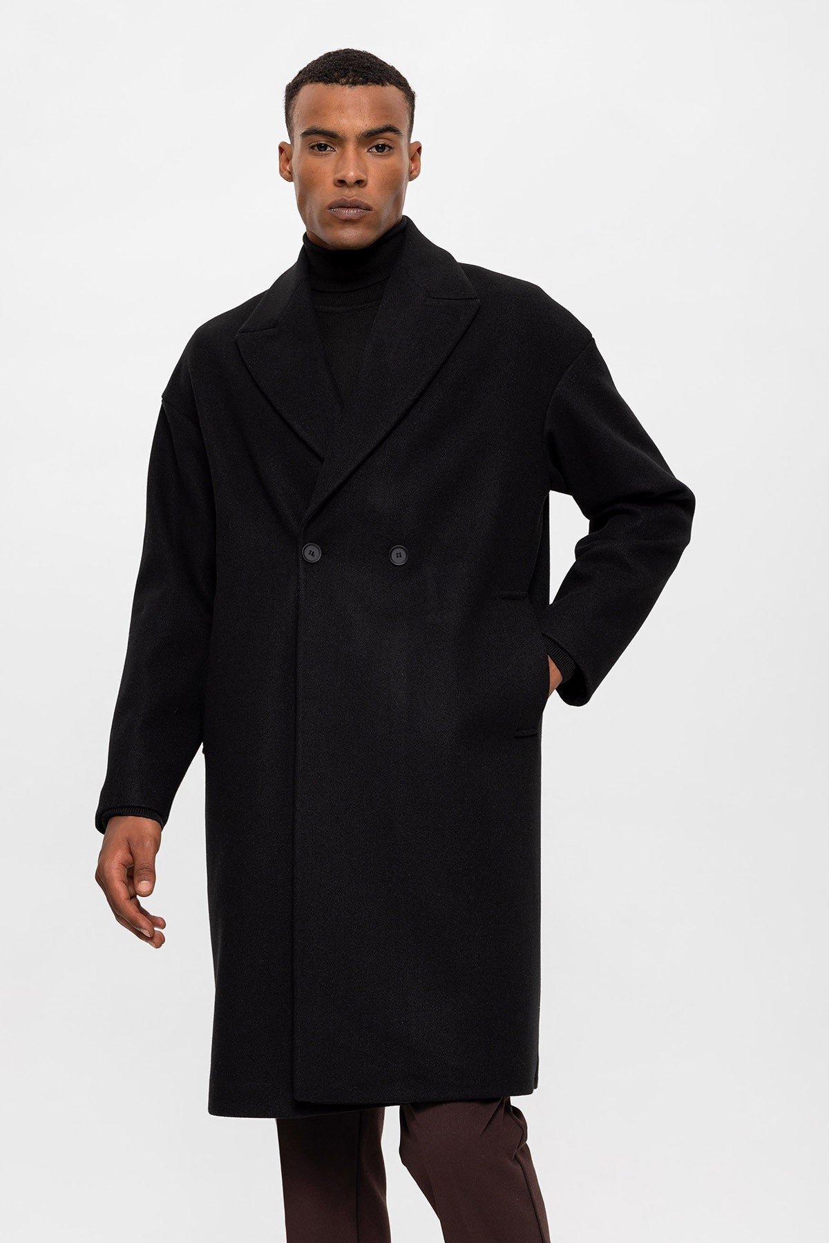 Antioch Oversized Double-Breasted Men's Coat