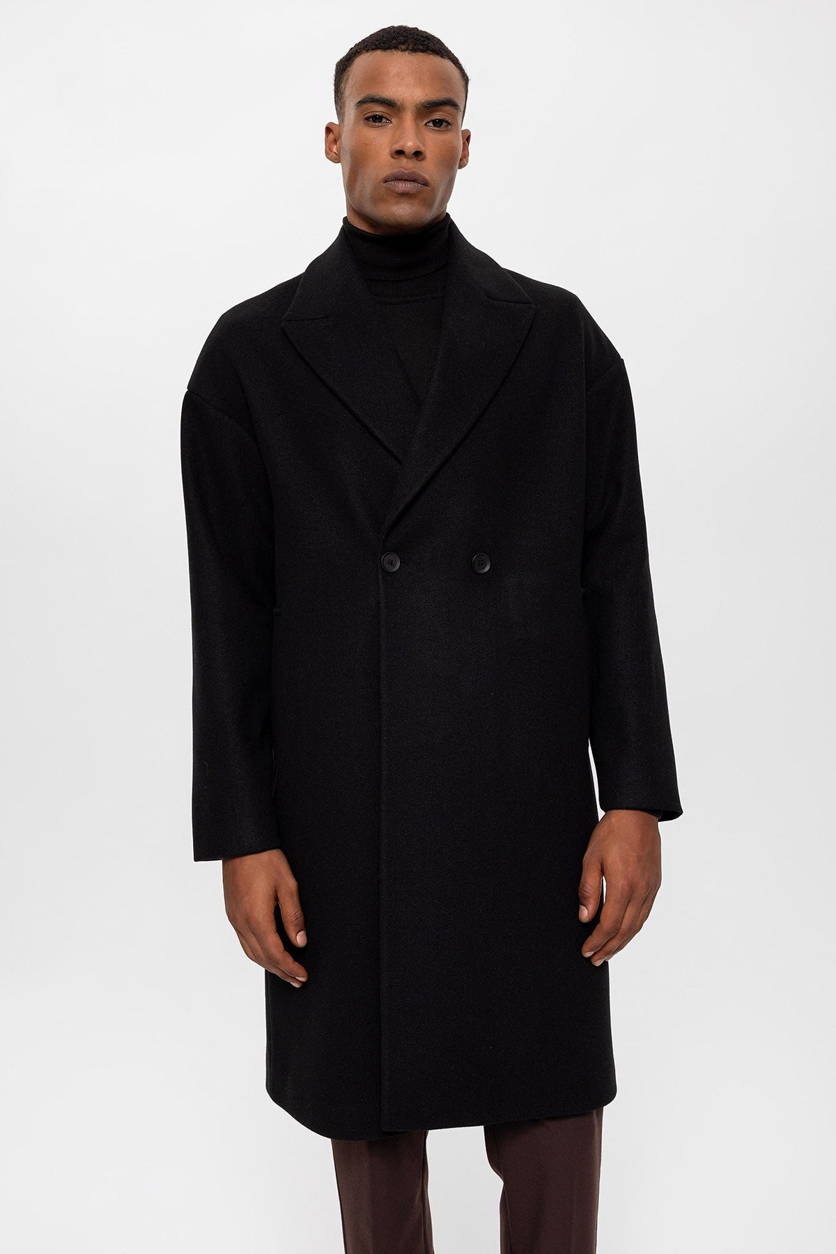 Antioch Oversized Double-Breasted Men's Coat