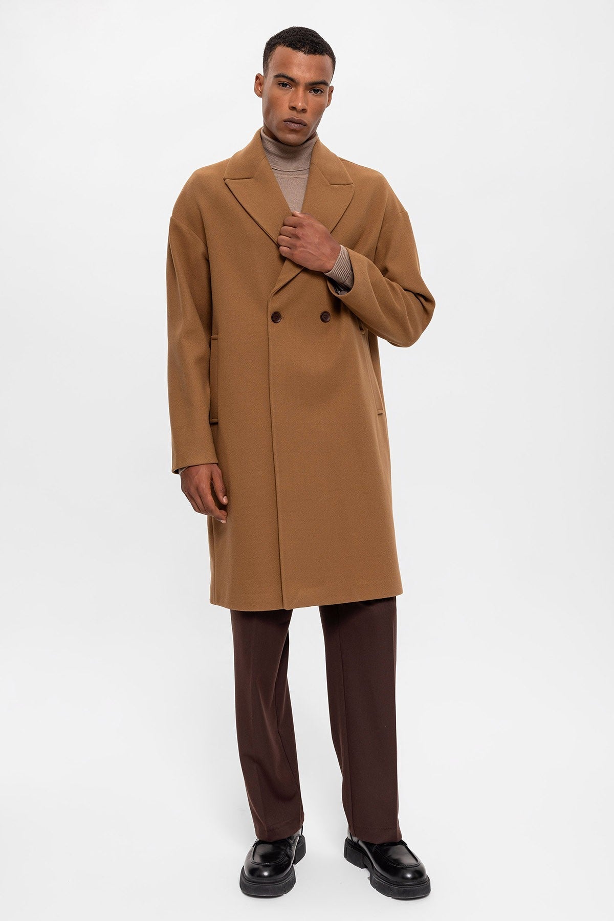 Antioch Oversized Double-Breasted Men's Coat