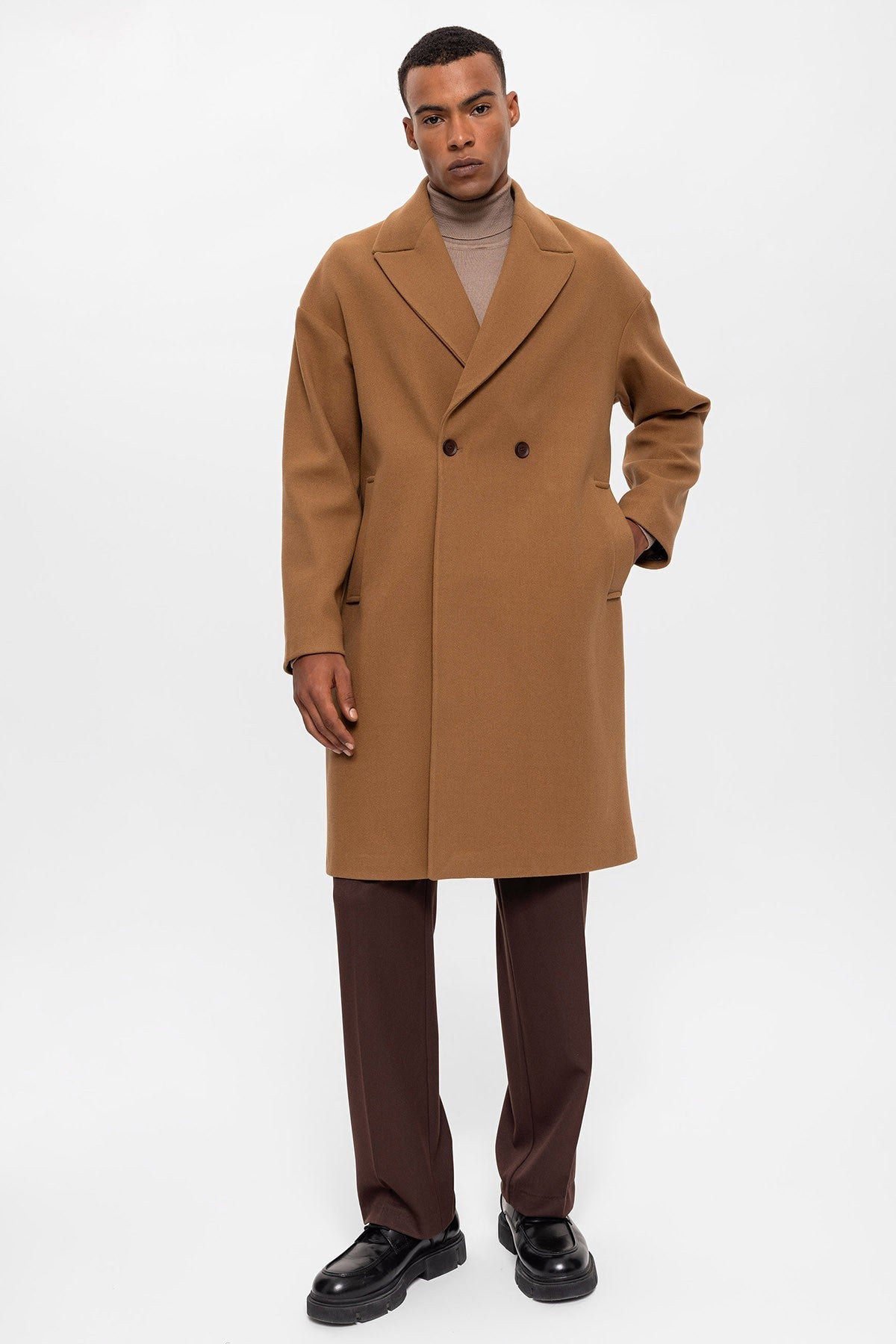 Antioch Oversized Double-Breasted Men's Coat