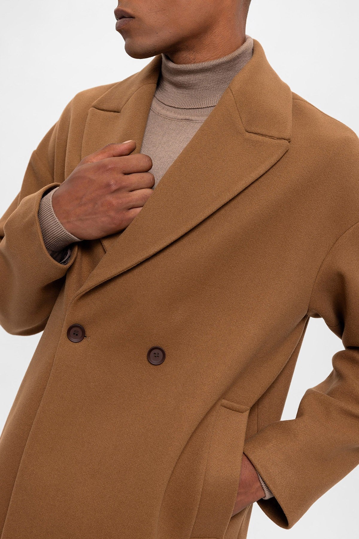 Antioch Oversized Double-Breasted Men's Coat
