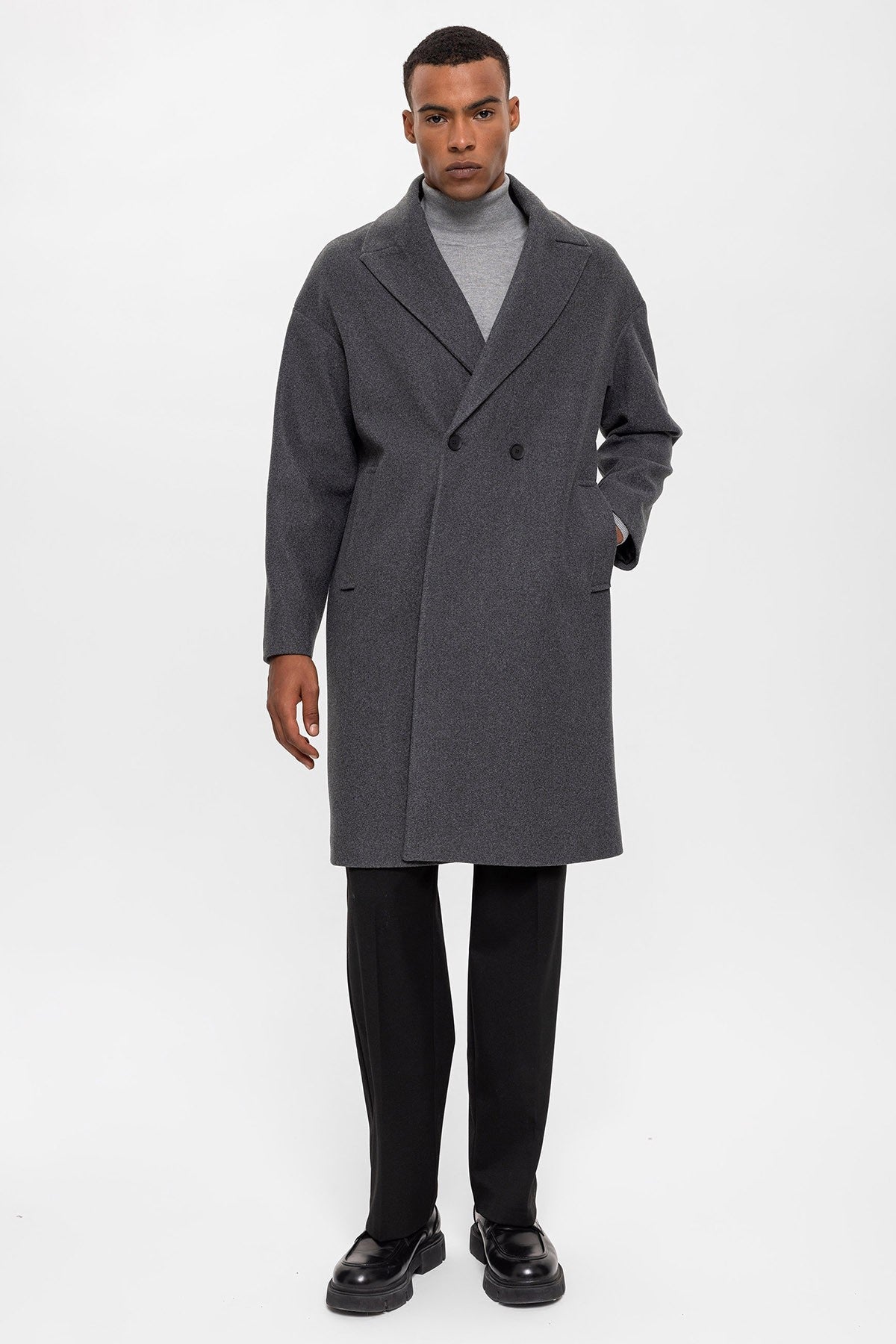 Antioch Oversized Double-Breasted Men's Coat