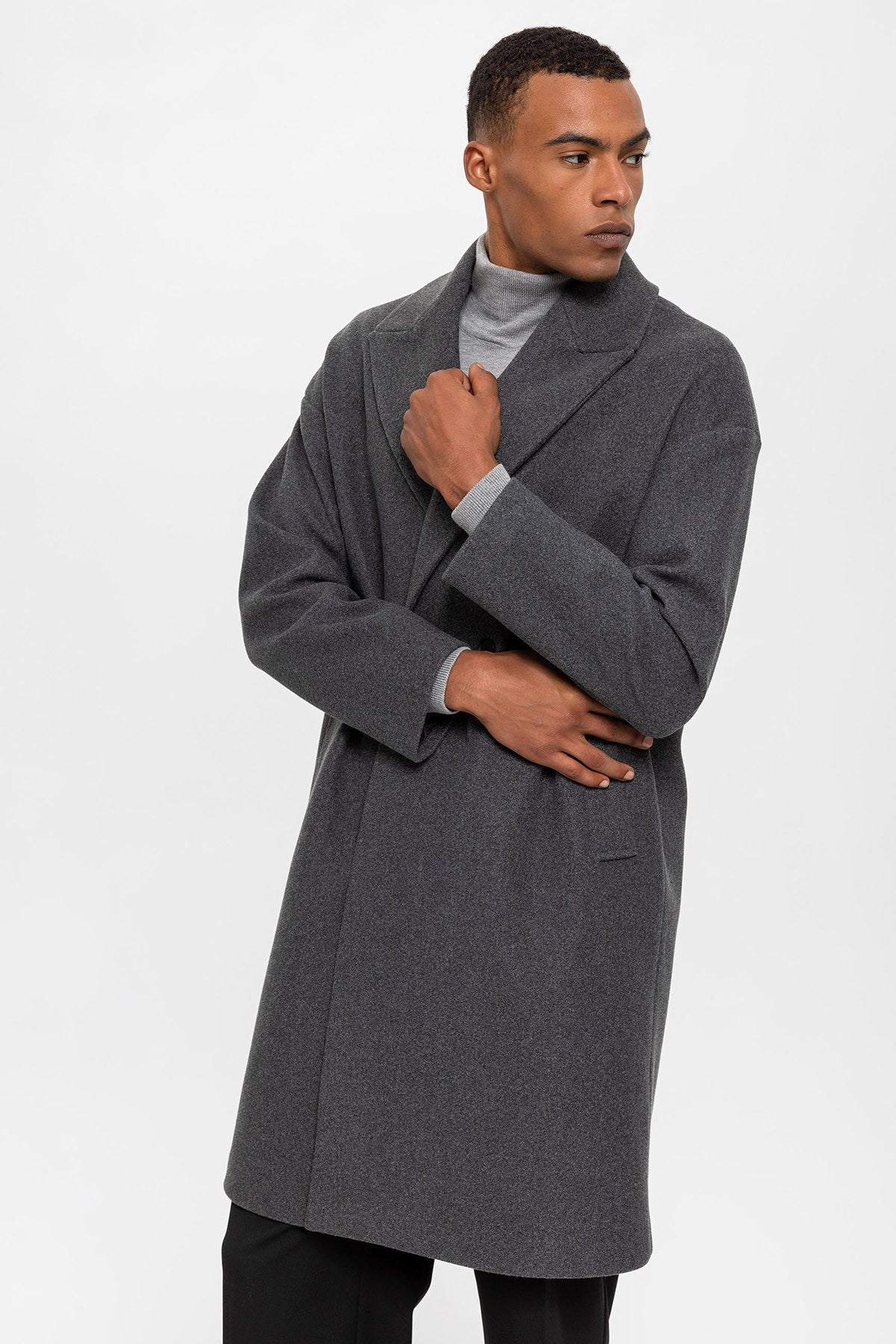 Antioch Oversized Double-Breasted Men's Coat