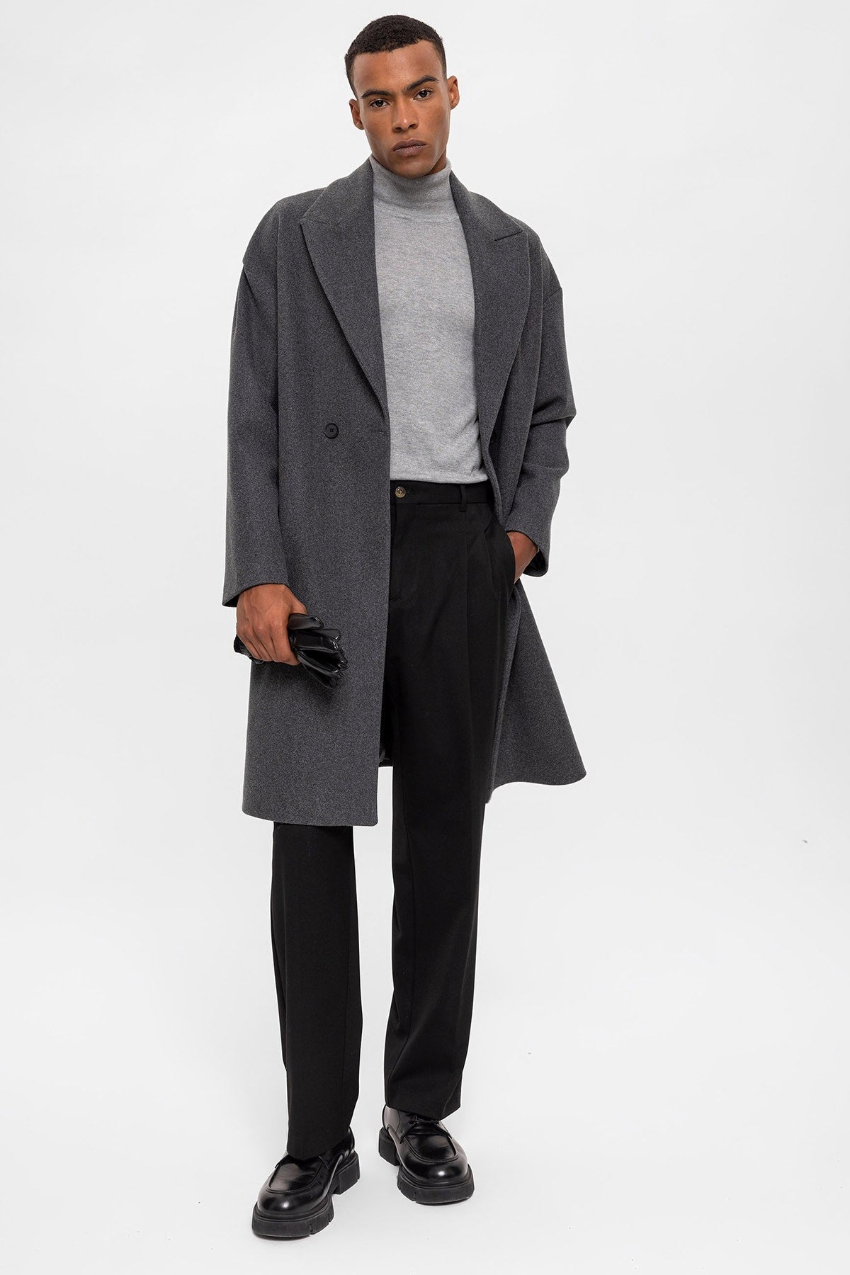 Antioch Oversized Double-Breasted Men's Coat