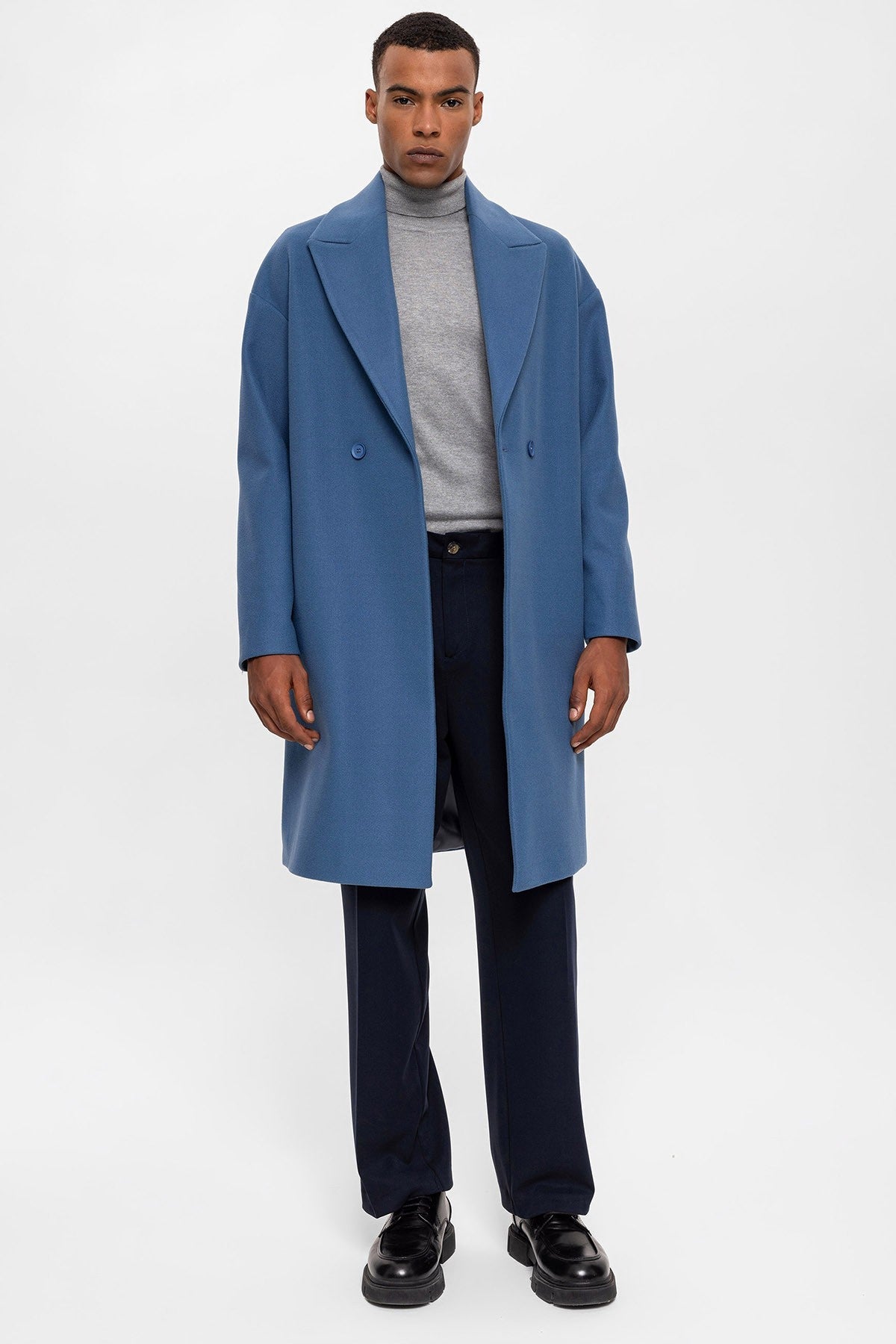 Antioch Oversized Double-Breasted Men's Coat