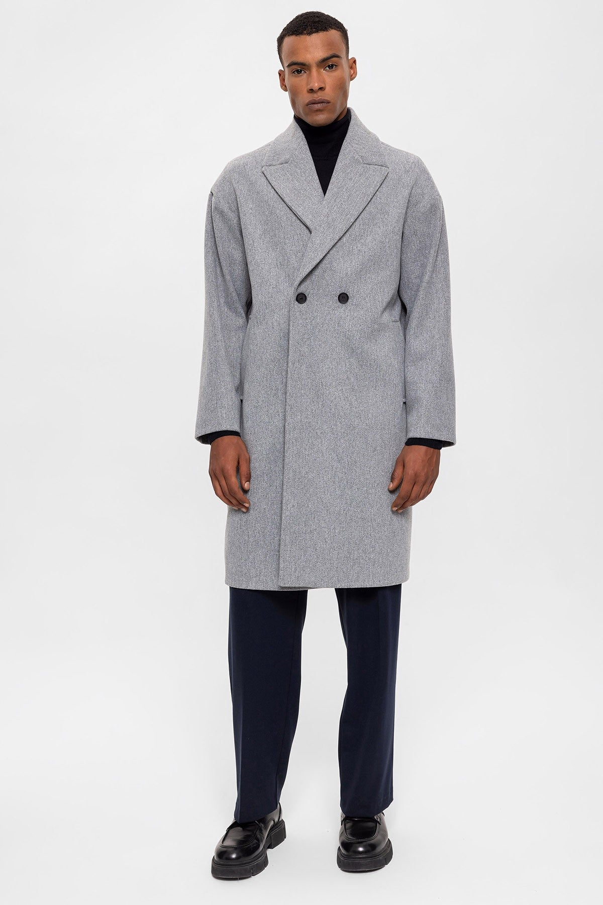Antioch Oversized Double-Breasted Men's Coat