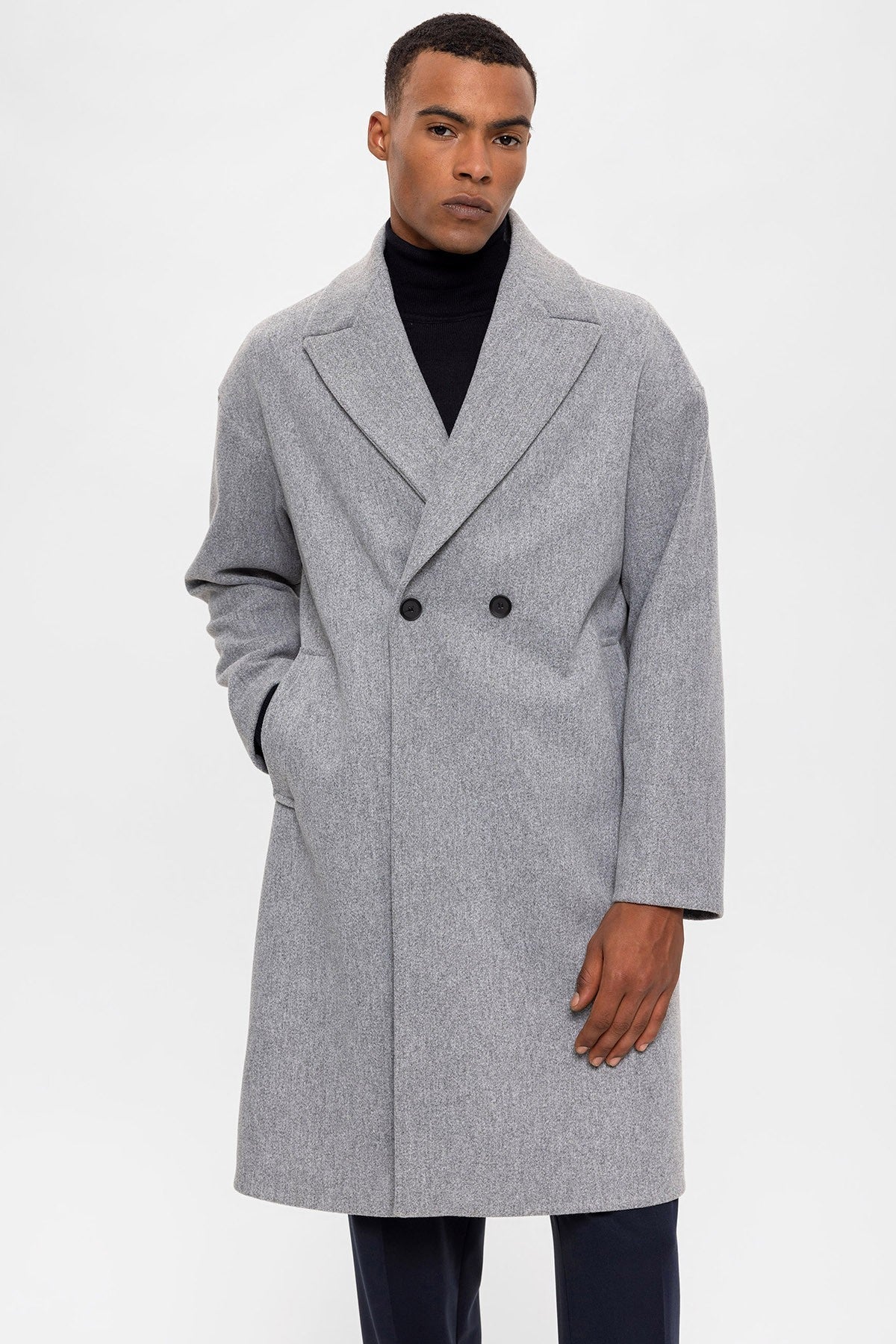 Antioch Oversized Double-Breasted Men's Coat