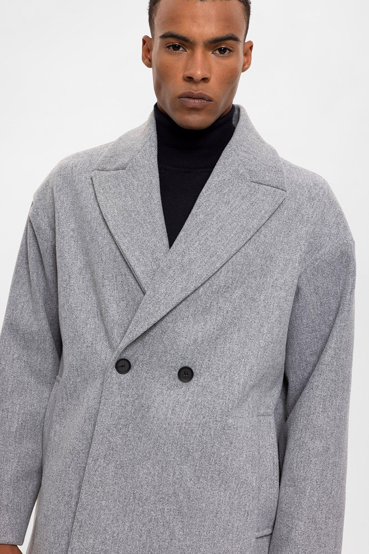 Antioch Oversized Double-Breasted Men's Coat