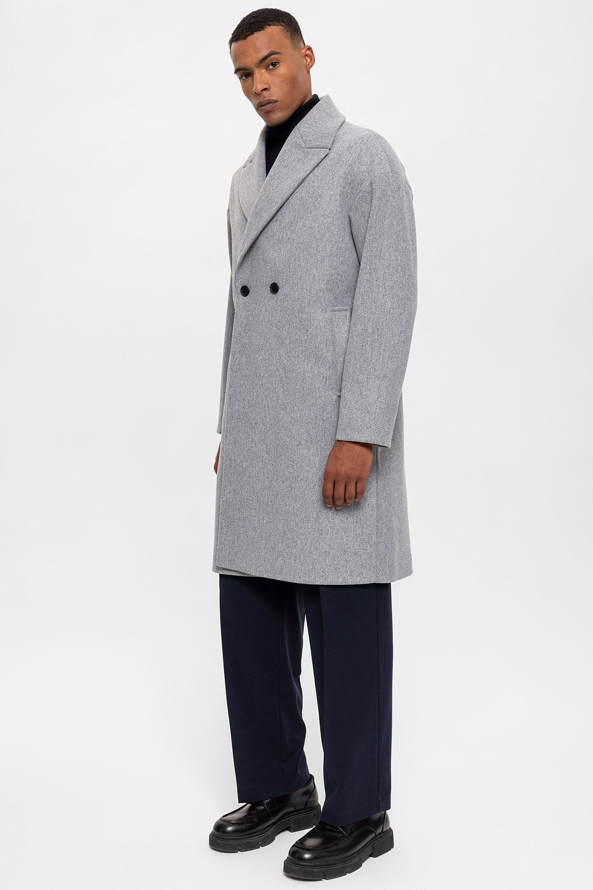 Antioch Oversized Double-Breasted Men's Coat