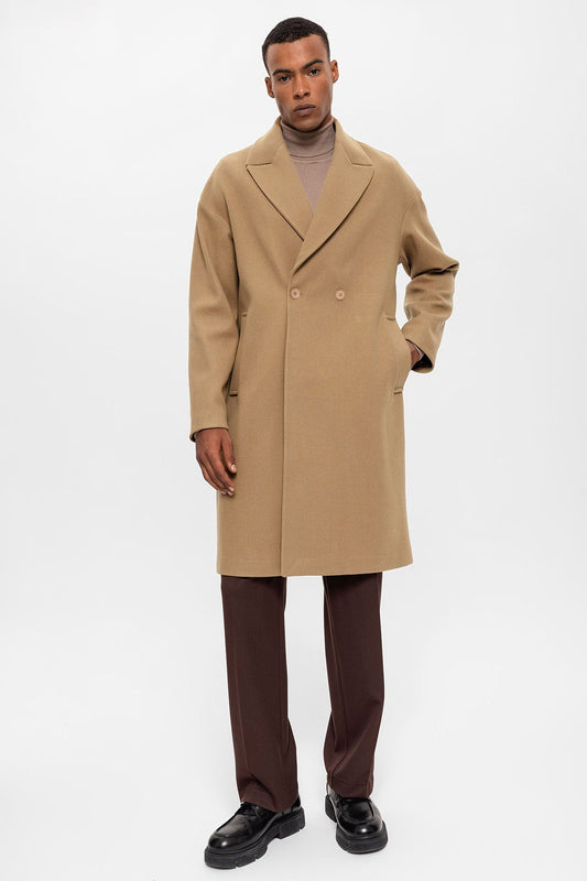 Antioch Oversized Double-Breasted Men's Coat