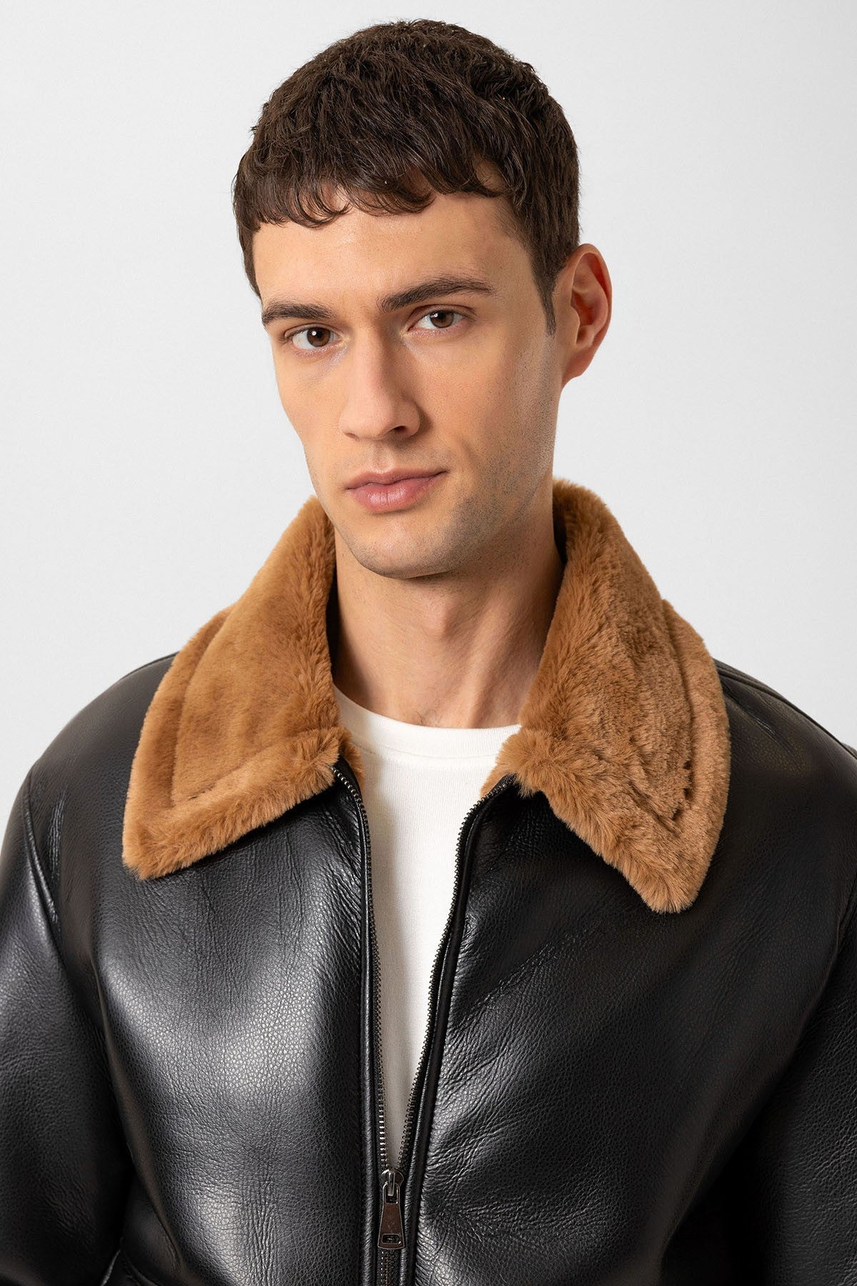 Antioch Astar Detailed Faux Leather Jacket