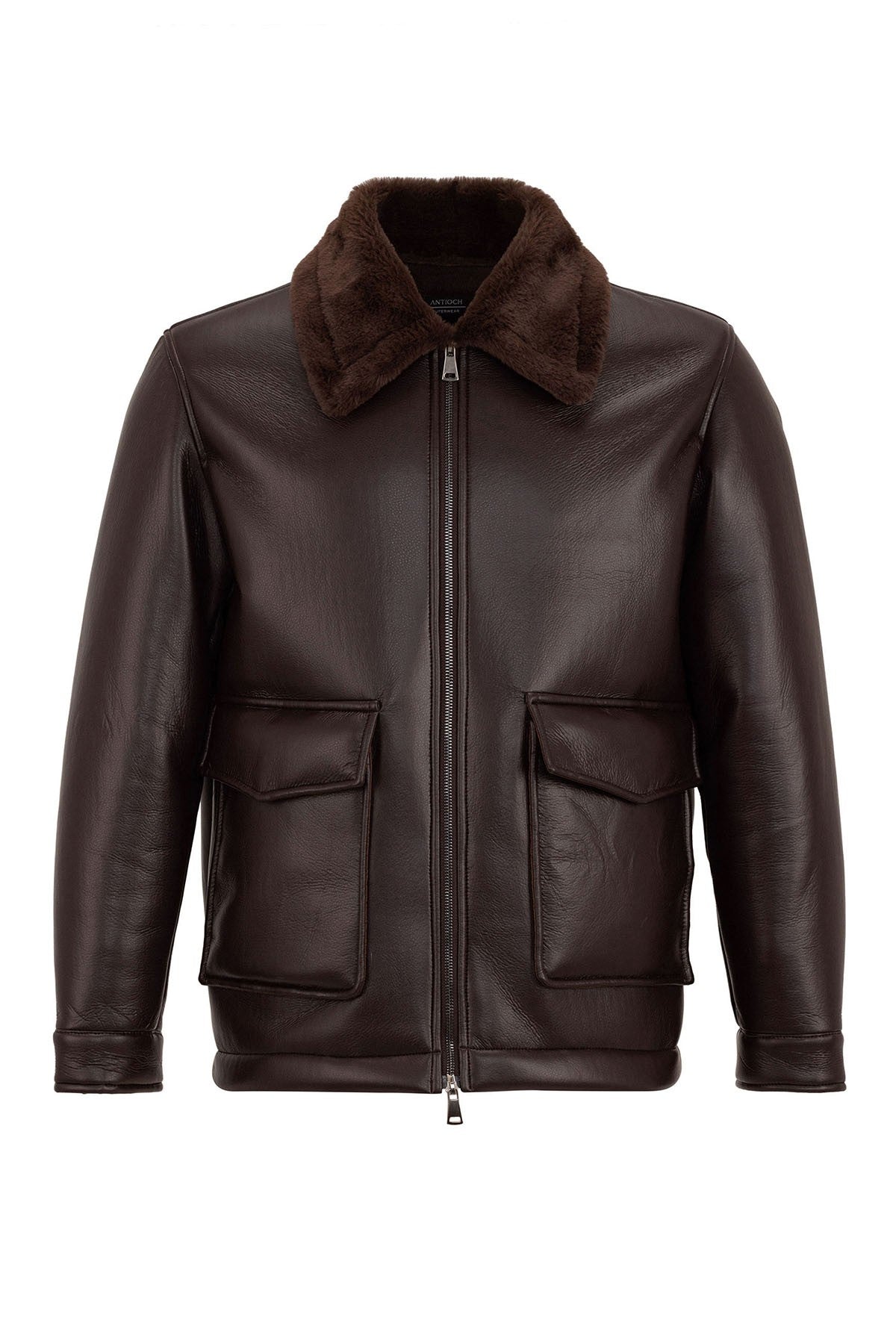 Antioch Astar Detailed Faux Leather Jacket