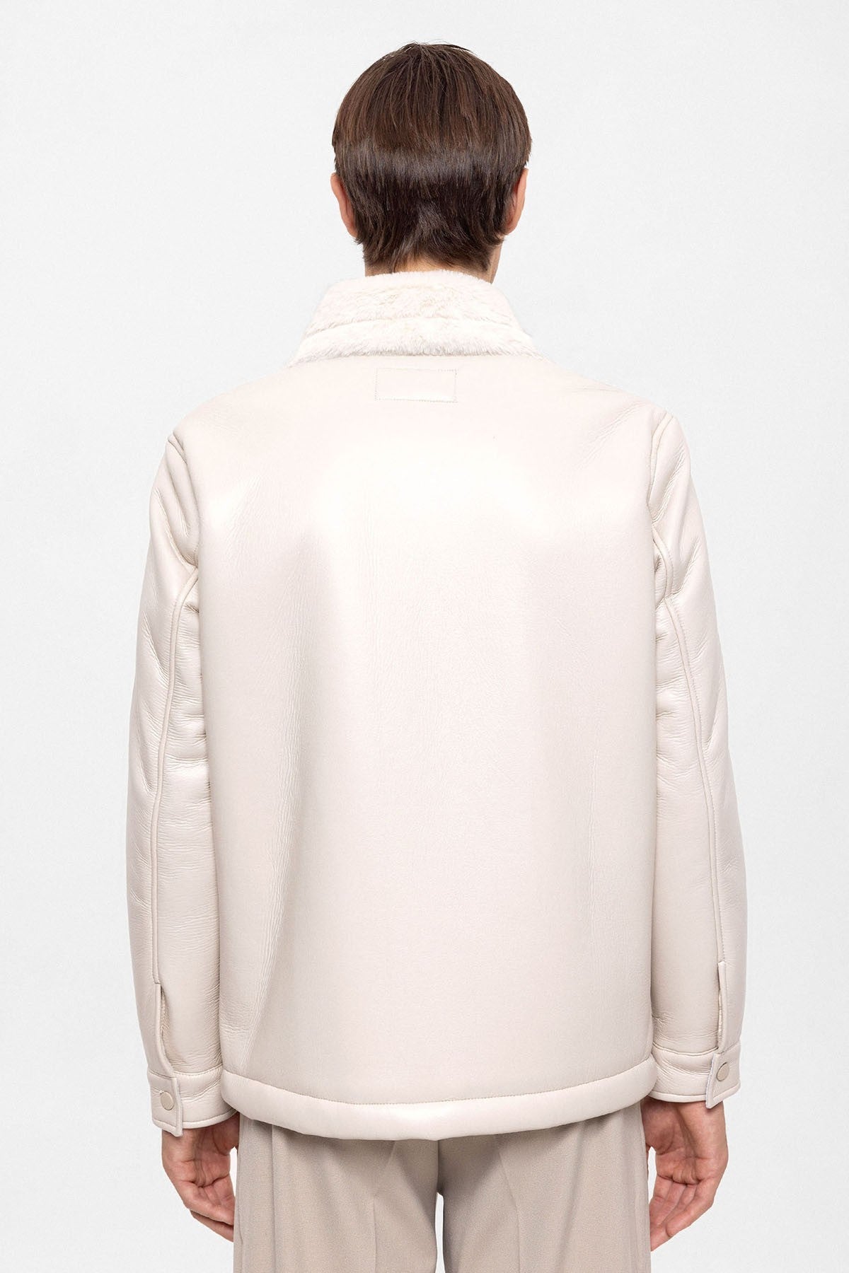 Antioch Astar Detailed Faux Leather Jacket