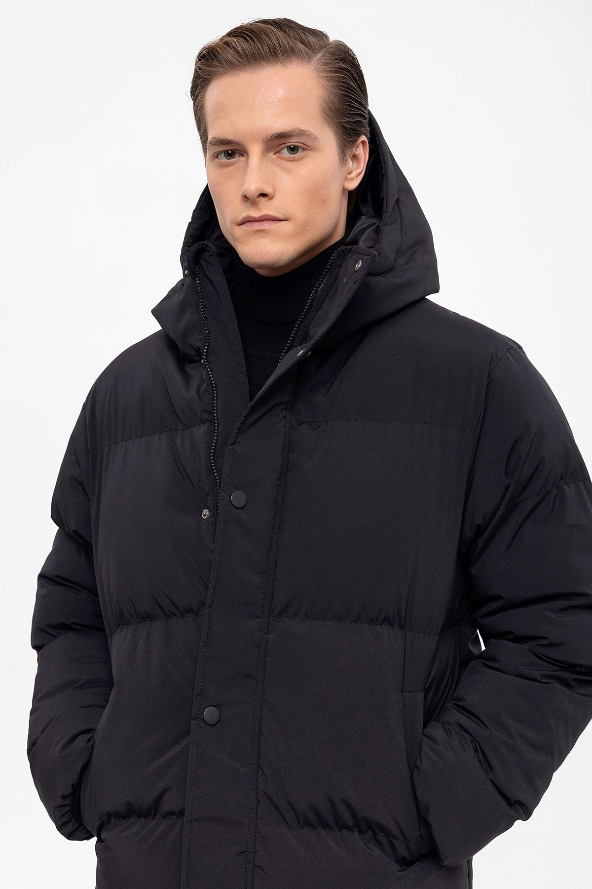 Antioch Long Hooded Puffer Jacket