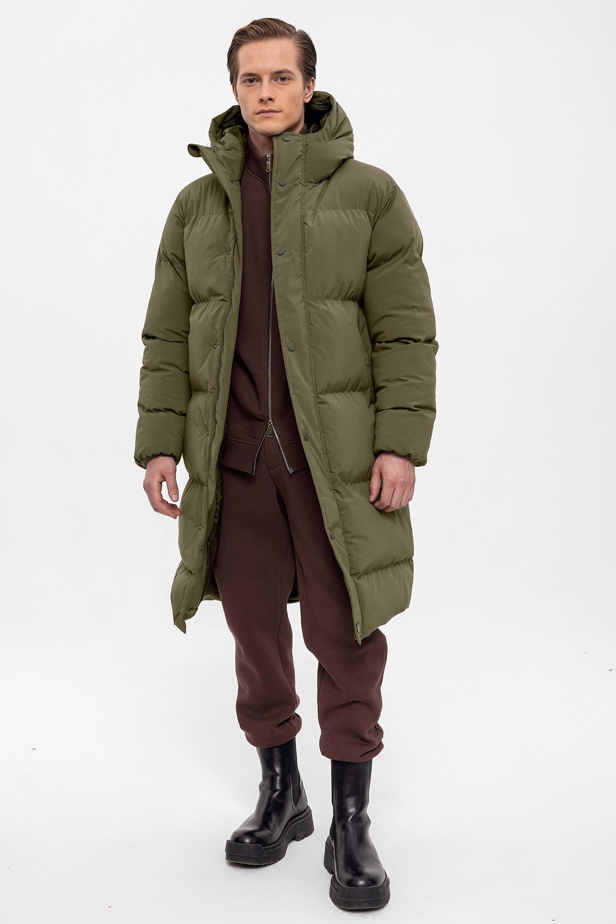 Antioch Long Hooded Puffer Jacket