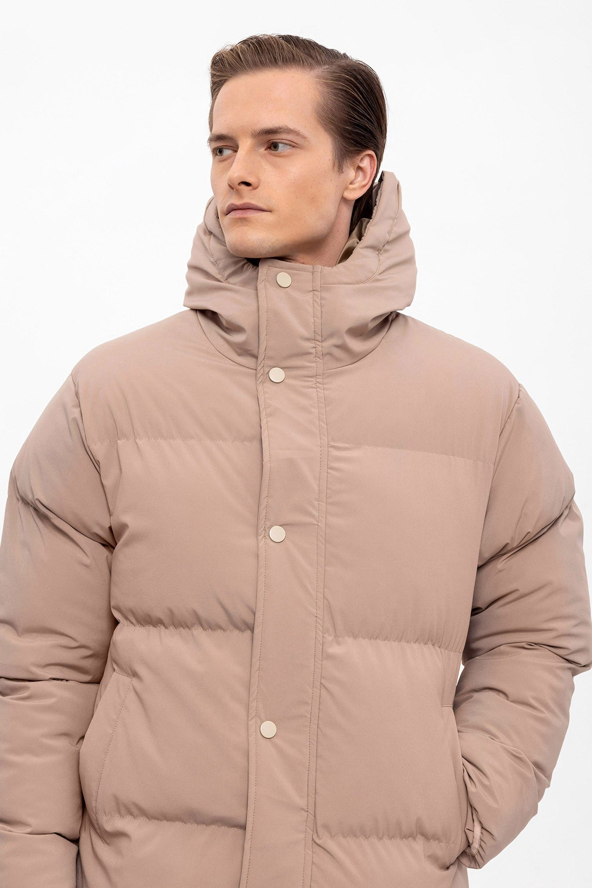 Antioch Long Hooded Puffer Jacket