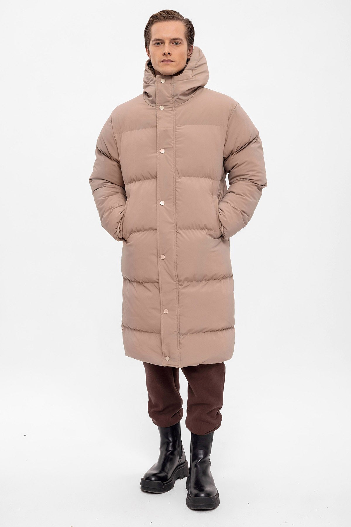 Antioch Long Hooded Puffer Jacket