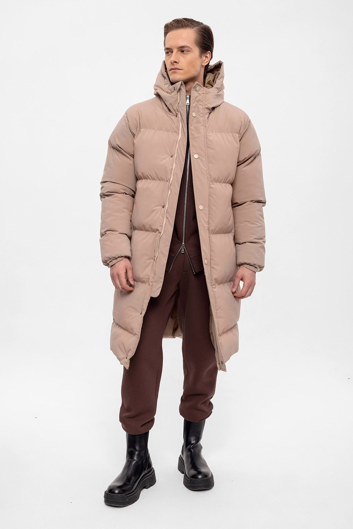 Antioch Long Hooded Puffer Jacket