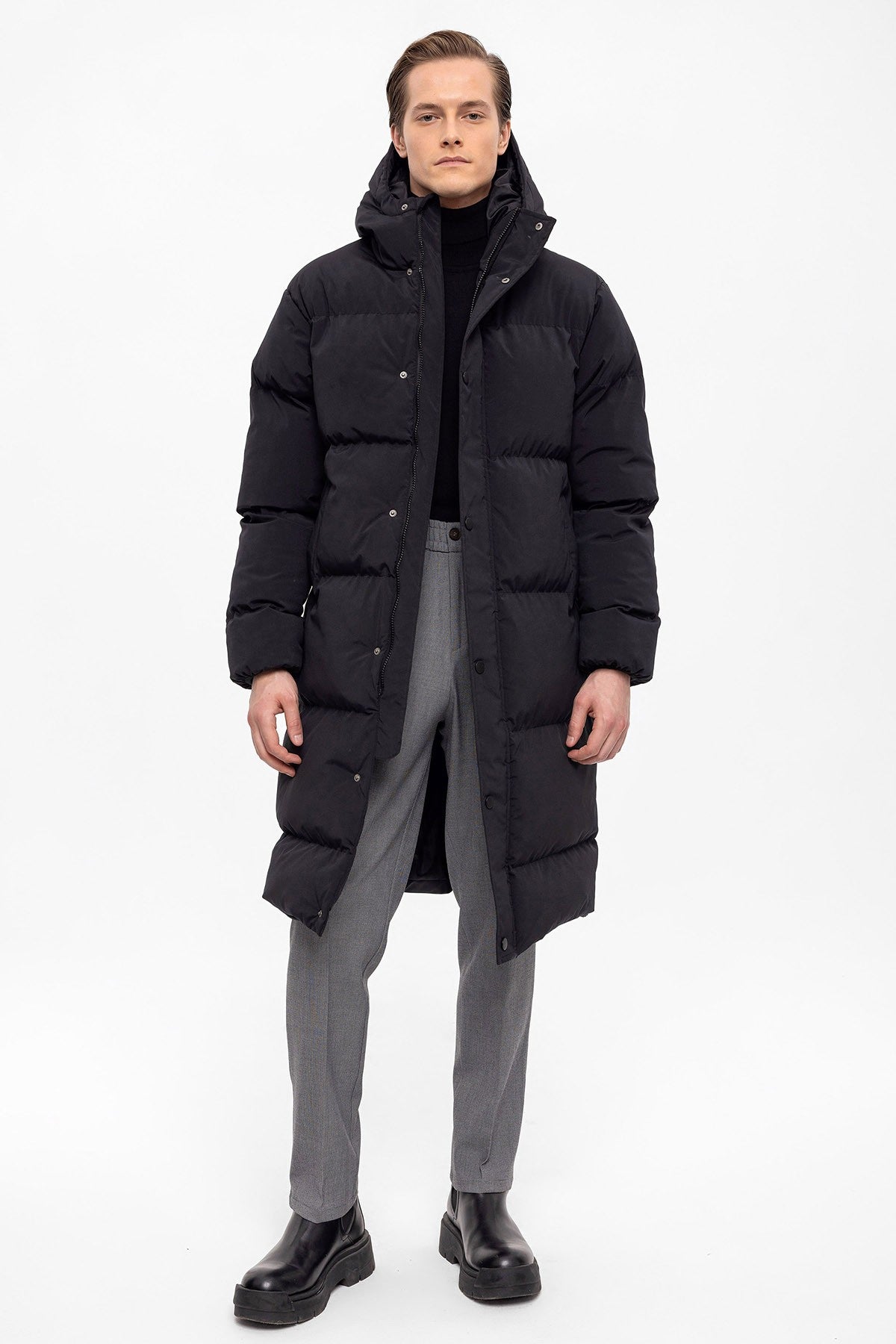 Antioch Long Hooded Puffer Jacket