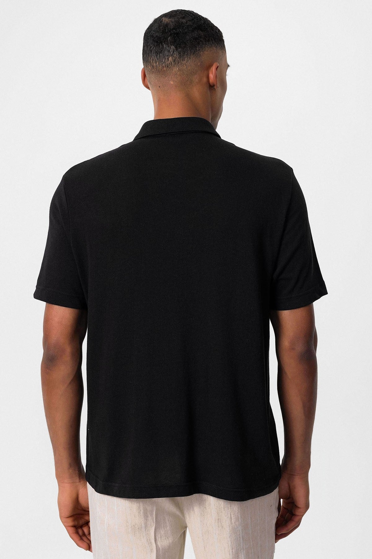Antioch Polo-Neck Zipper Men's T-Shirt
